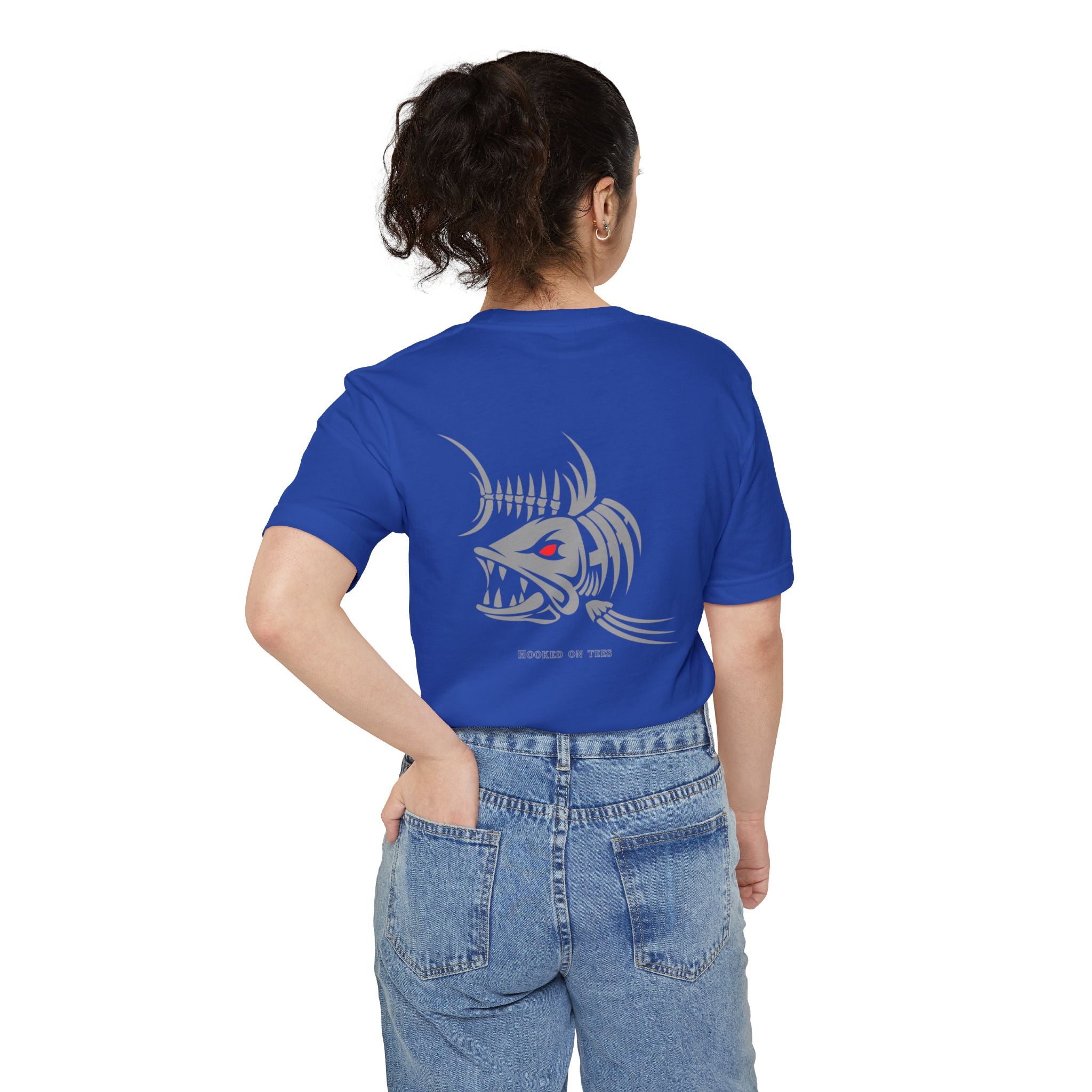 "Fishing University" Unisex Pocket T-Shirt - Unique Graphic Tee for Casual Style.
