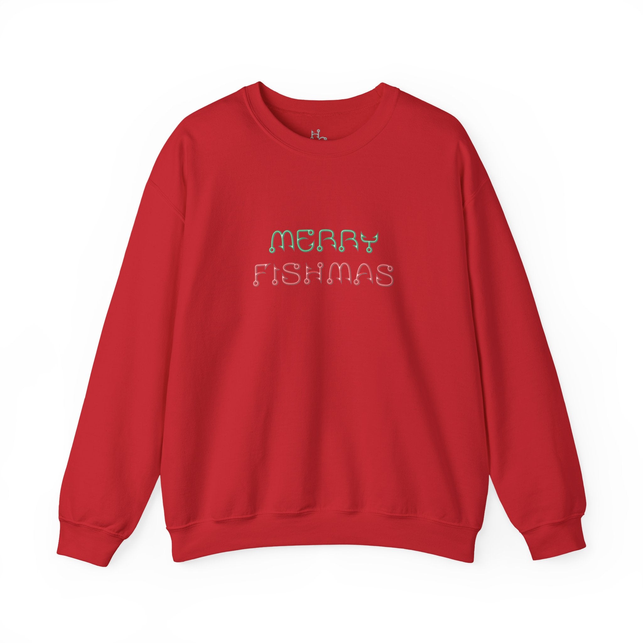 Sweatshirt — "Merry Fishmas" Pastel Holiday Crewneck