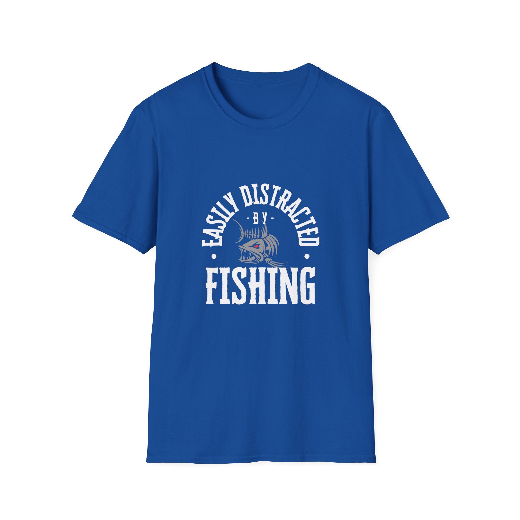 "Easily Distracted by Fishing" Unisex Softstyle T-Shirt