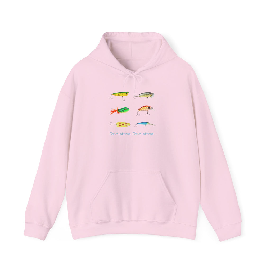 Fishing Enthusiast Hoodie - "Decisions...Decisions..."