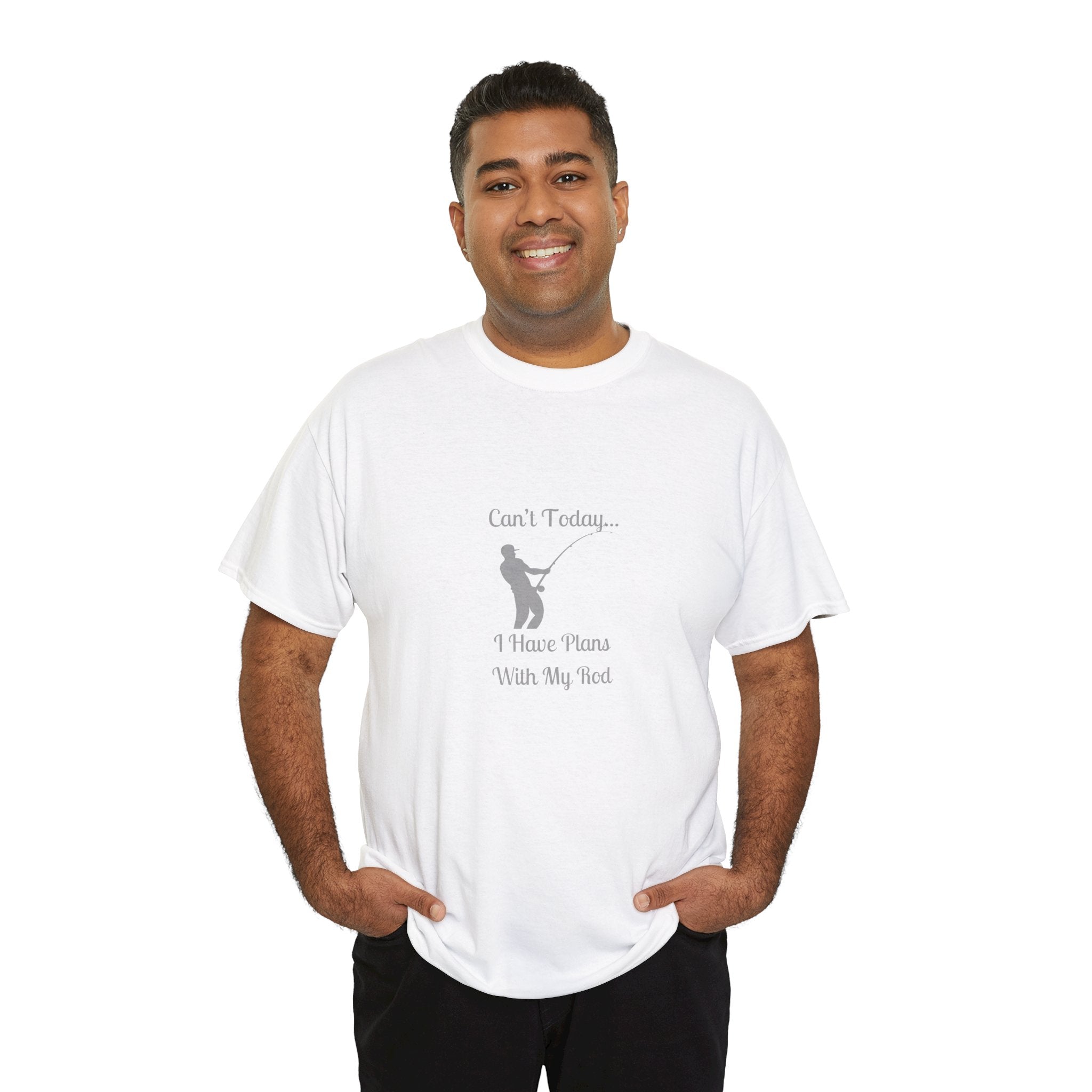 "Can't Today...I Have Plans With My Rod" Funny Fishing Softstyle Tee — Gift for Anglers