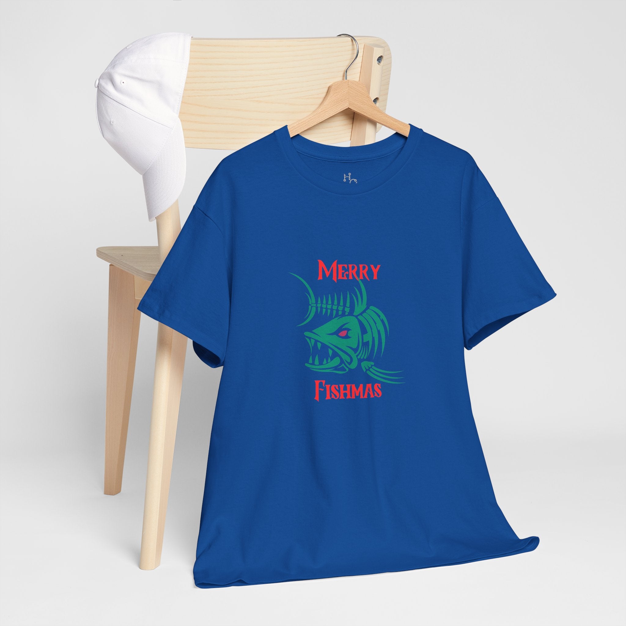 Fishmas Graphic Tee — "Merry Fishmas" Christmas Fishing T-Shirt