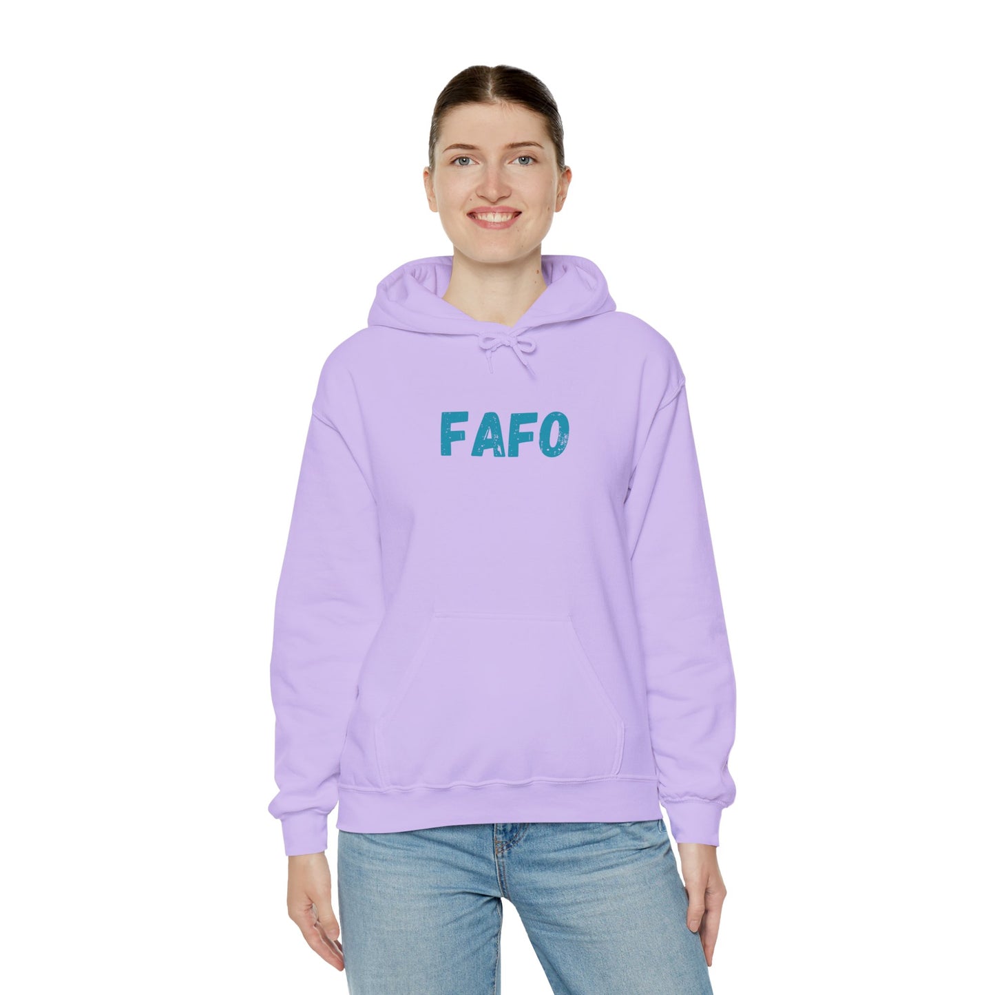 "FAFO - Fish Around and Find Out" Shark Unisex Heavy Blend™ Hooded Sweatshirt - Fun & Casual Streetwear