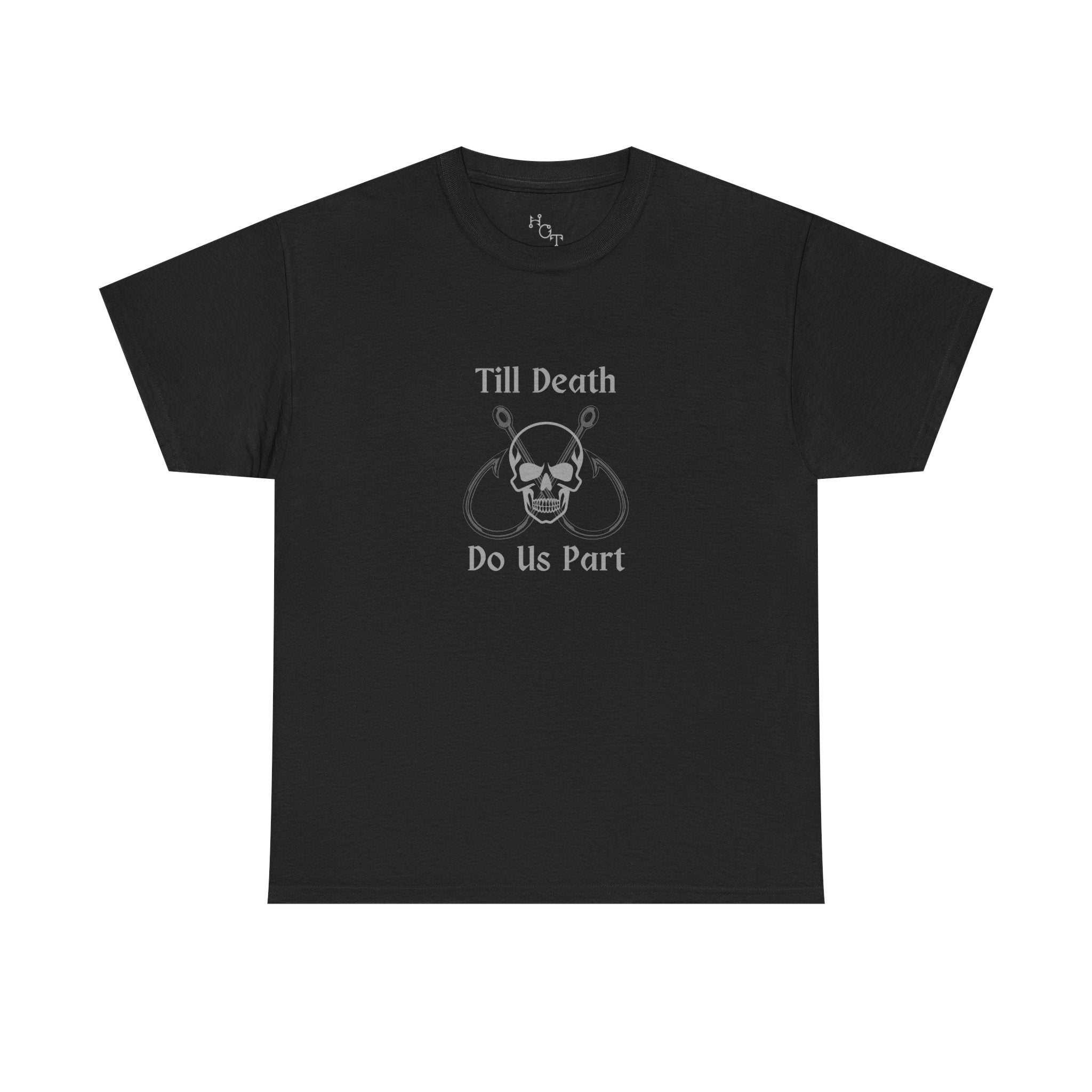 "Till Death Do Us Part" Skull Fishing Tee — Anniversary Shirt/Love Of Fishing