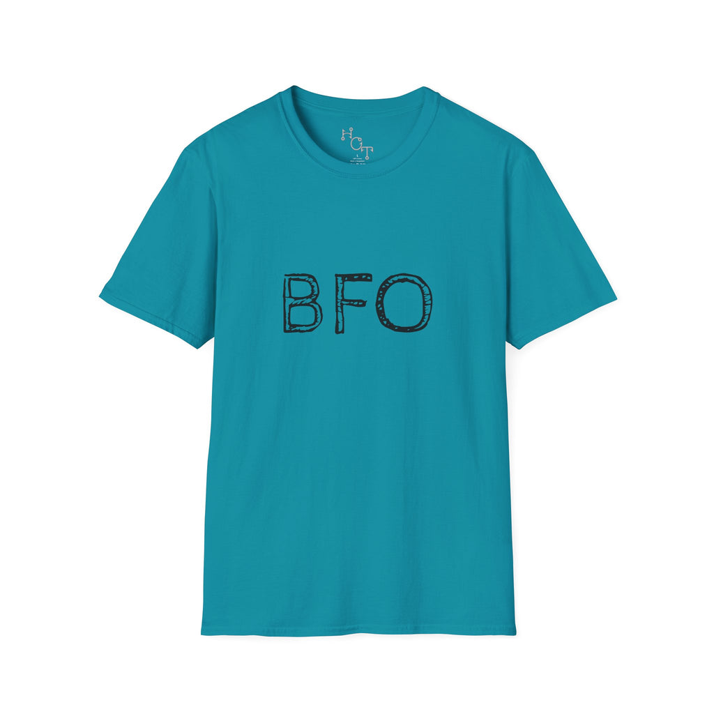 "BFO: Boat Flips Only" Unisex Softstyle T-Shirt - Perfect for Fishing Enthusiasts