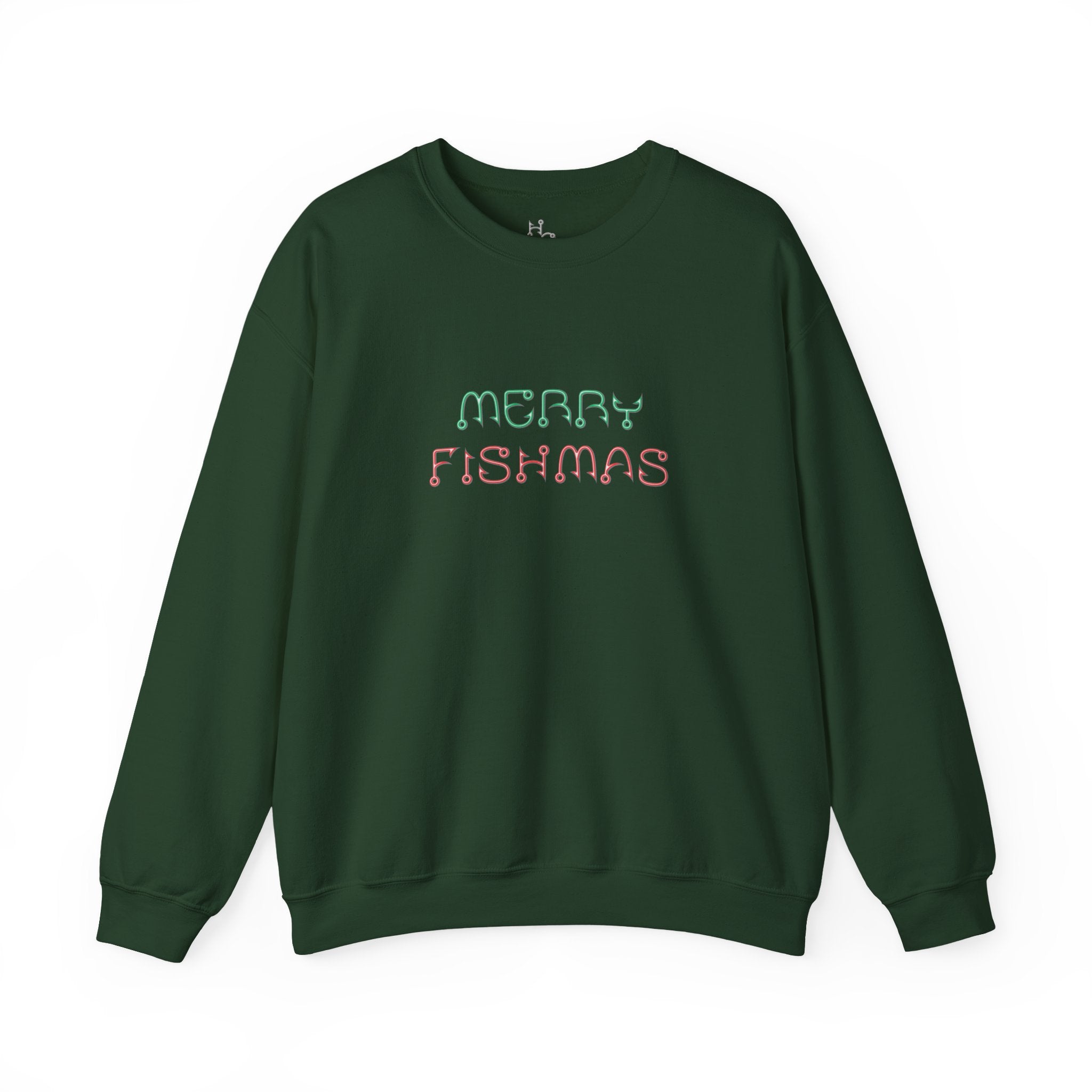 Sweatshirt — "Merry Fishmas" Pastel Holiday Crewneck