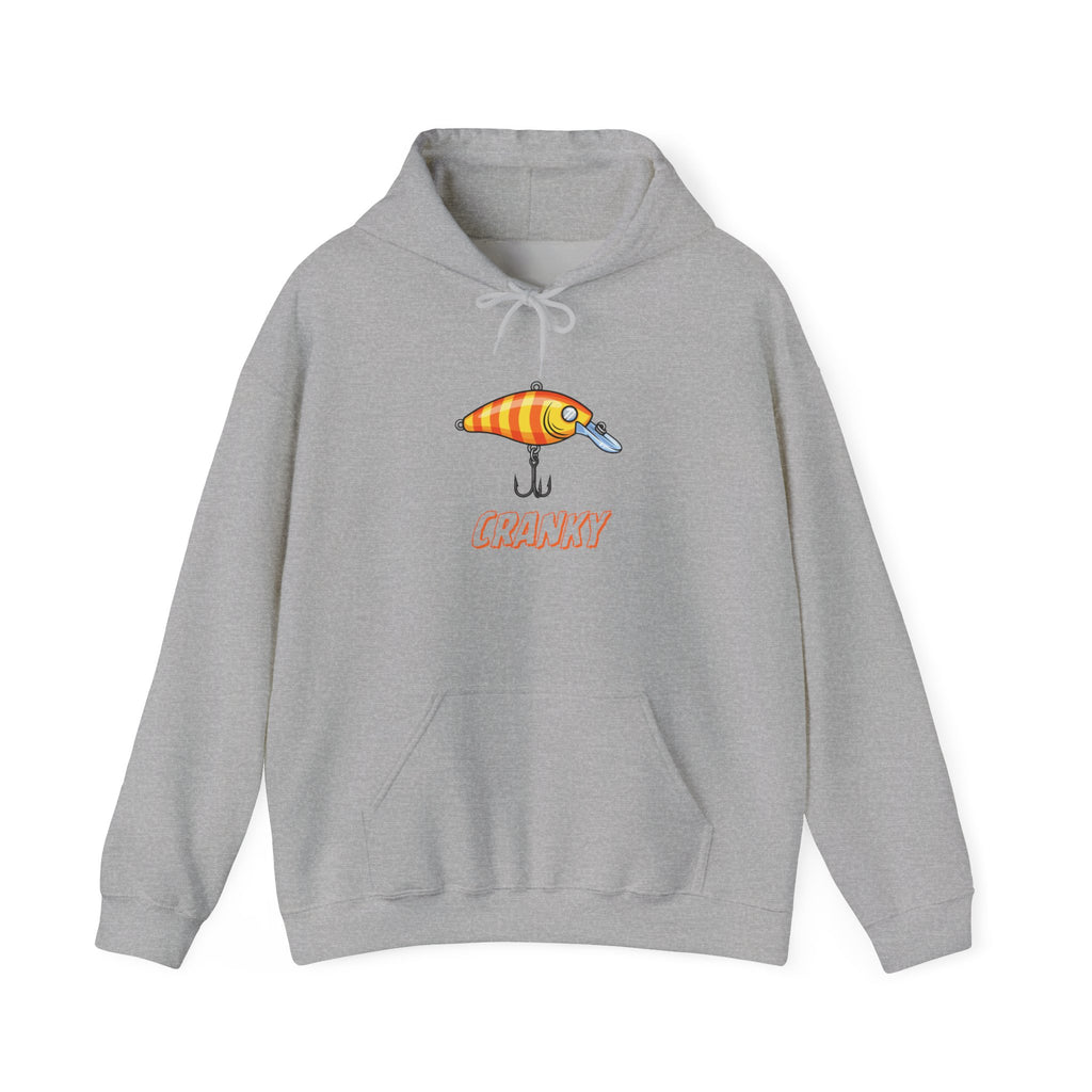 Fishing Lure Hoodie — Retro Crankbait Design "CRANKY"