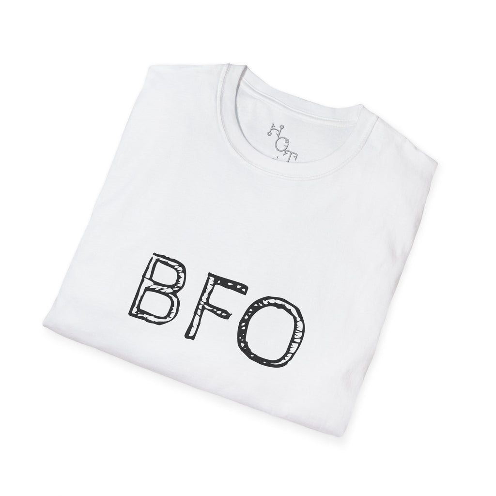 "BFO: Boat Flips Only" Unisex Softstyle T-Shirt - Perfect for Fishing Enthusiasts