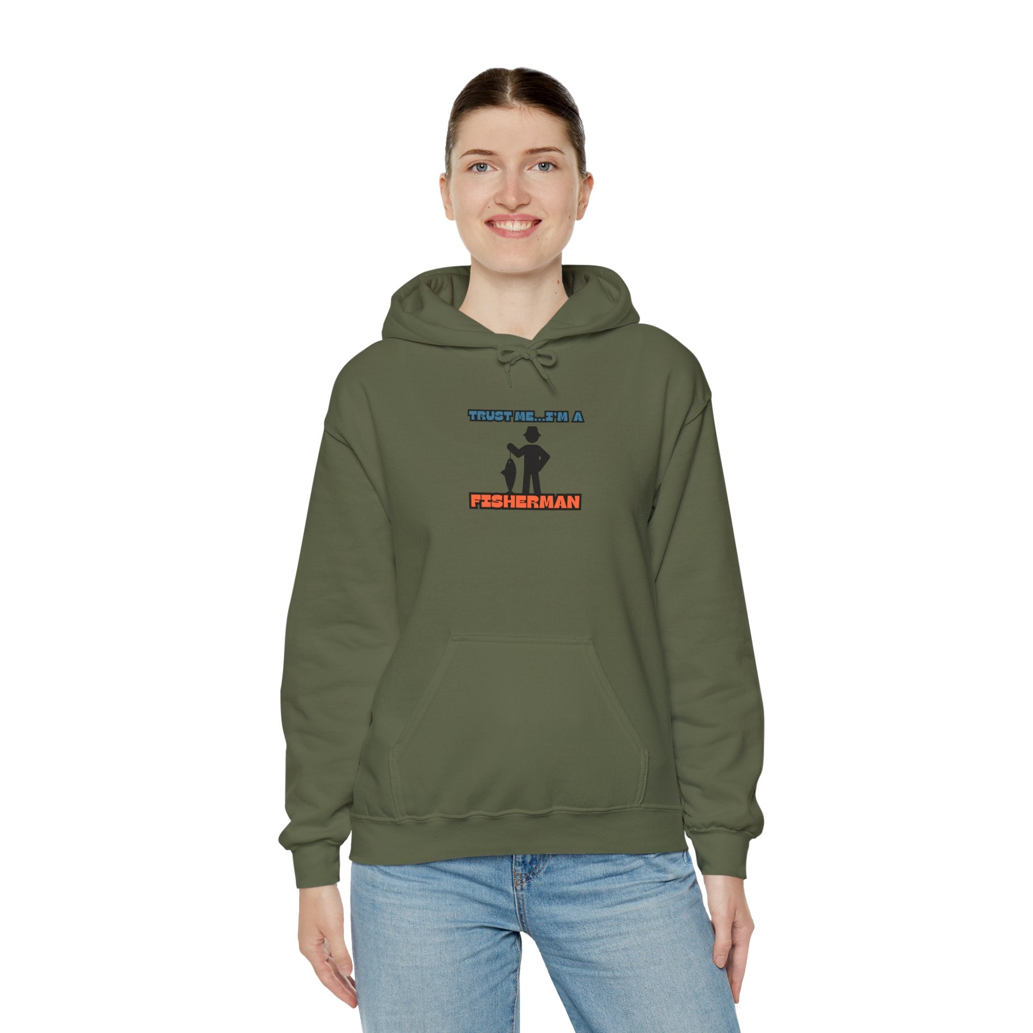 "Trust Me, I'm a Fisherman" Hoodie | Unisex Heavy Blend Sweatshirt for Fishing Lovers