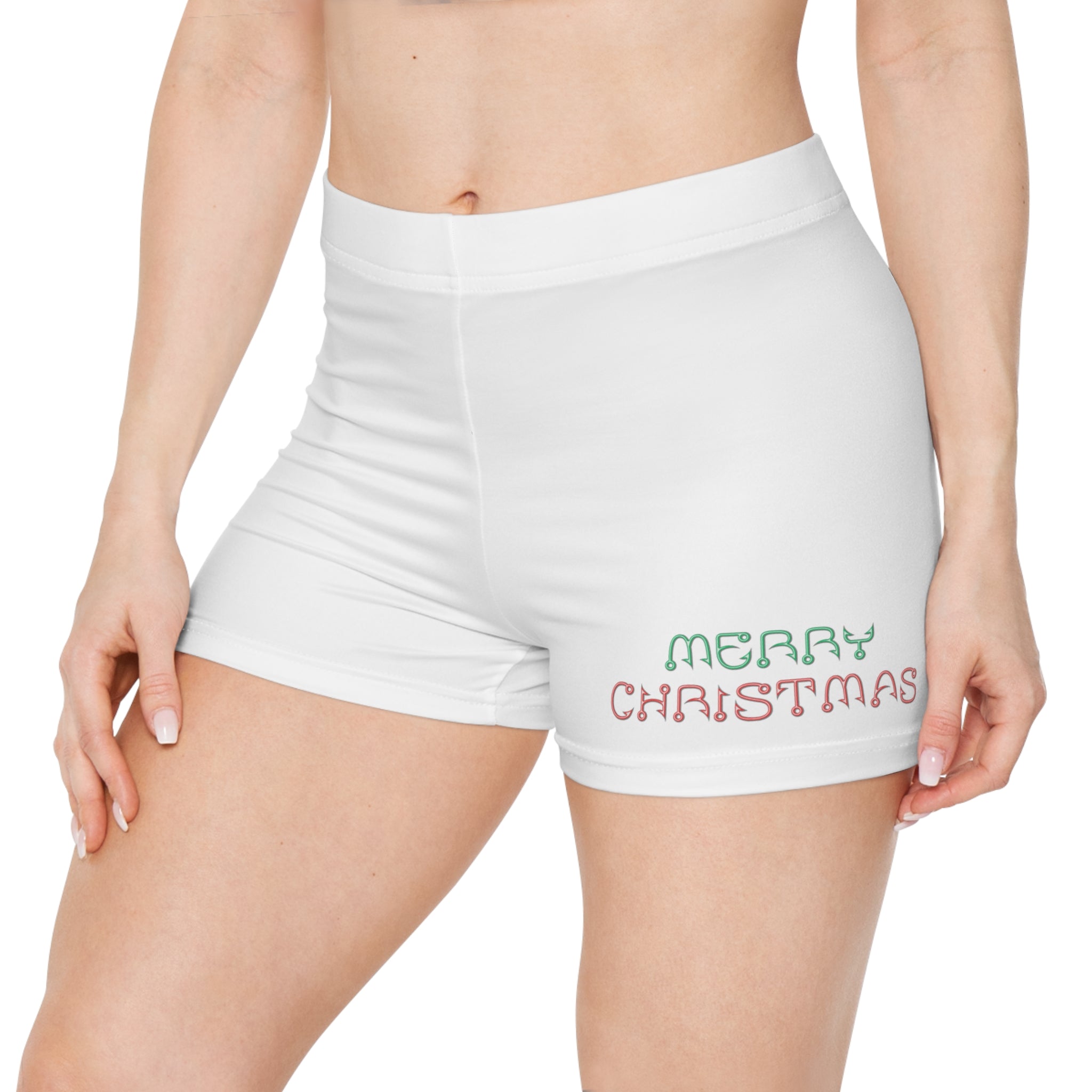 Merry Christmas Women's Holiday Lounge Shorts