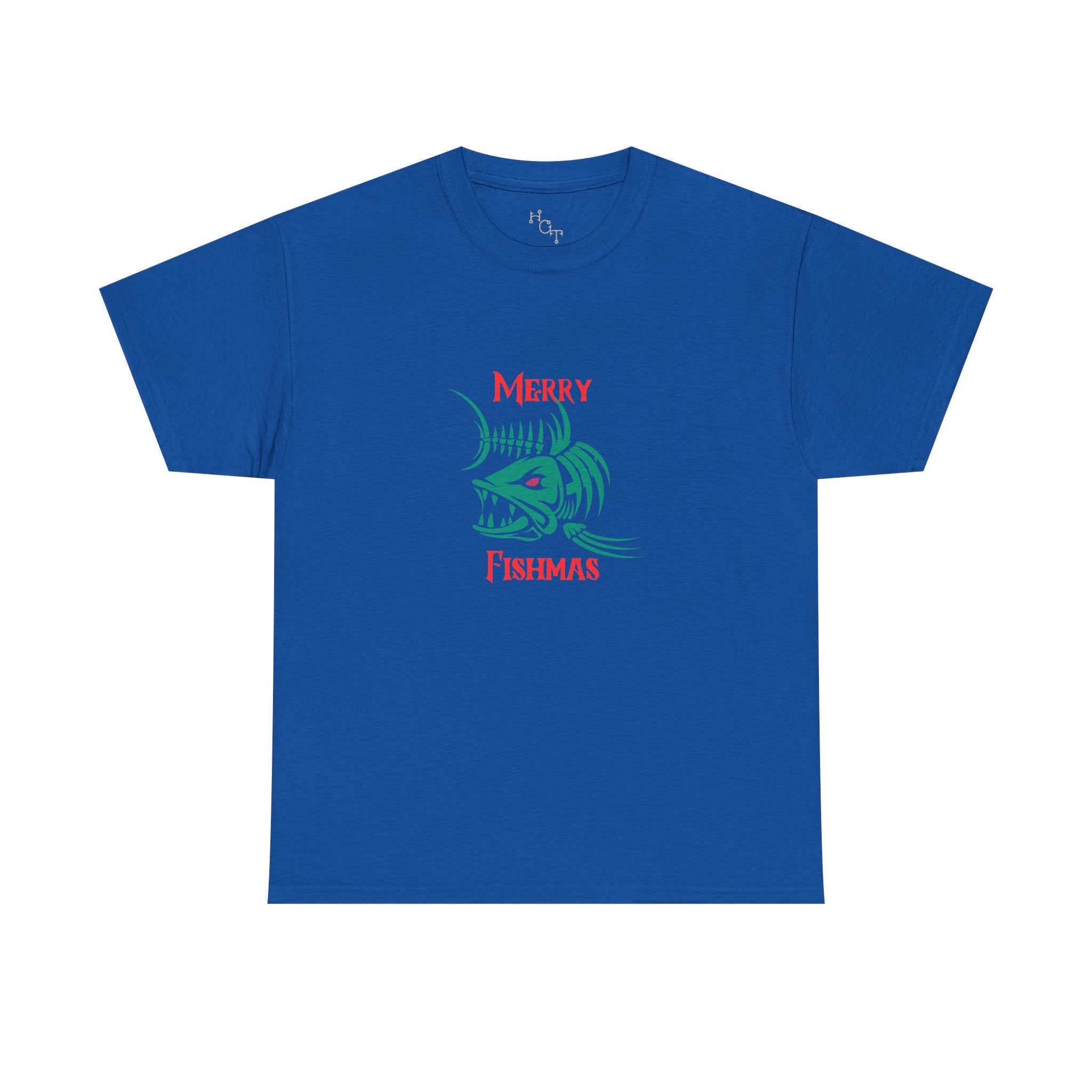 Fishmas Graphic Tee — "Merry Fishmas" Christmas Fishing T-Shirt