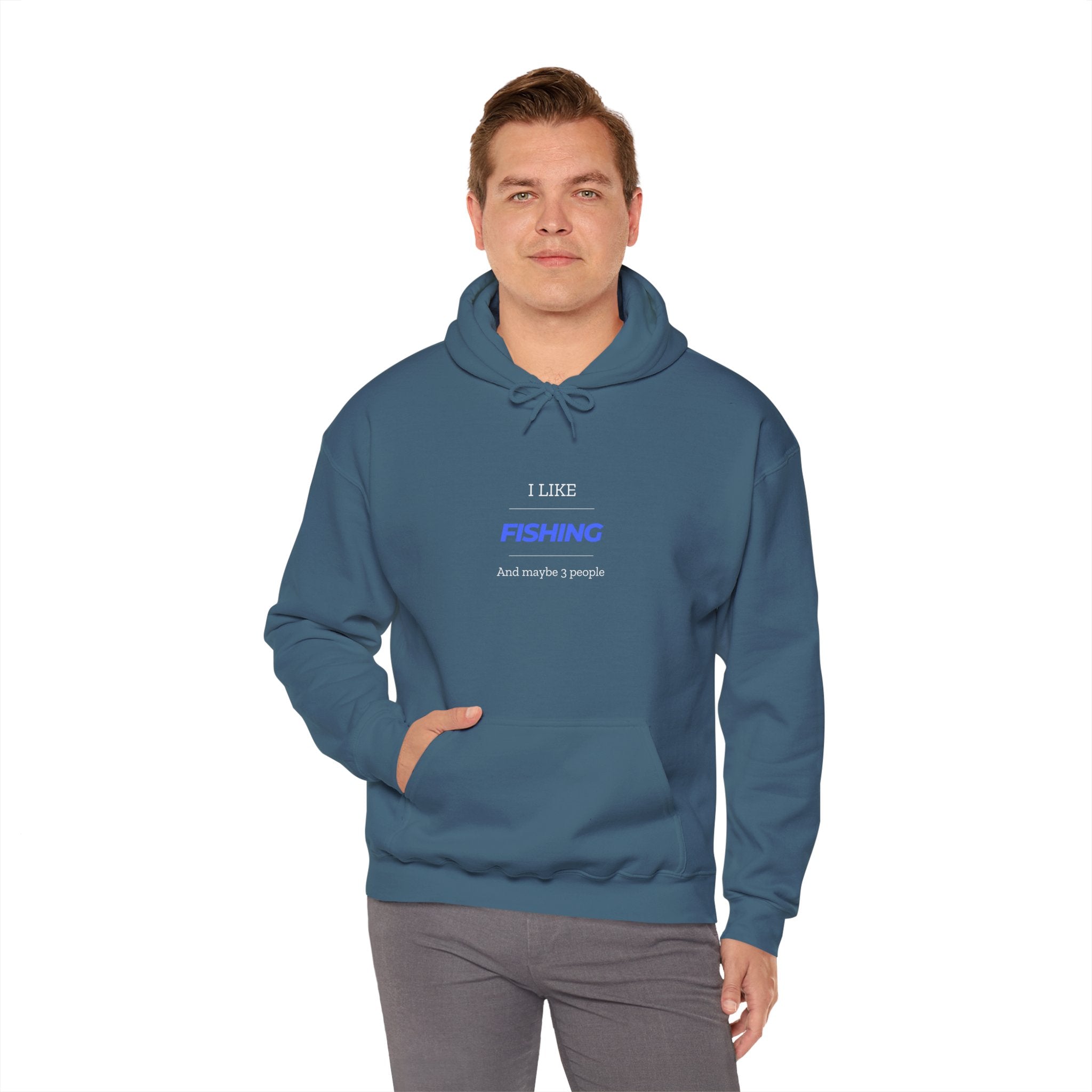Fishing Enthusiast Hoodie - "I Like Fishing And Maybe 3 People"