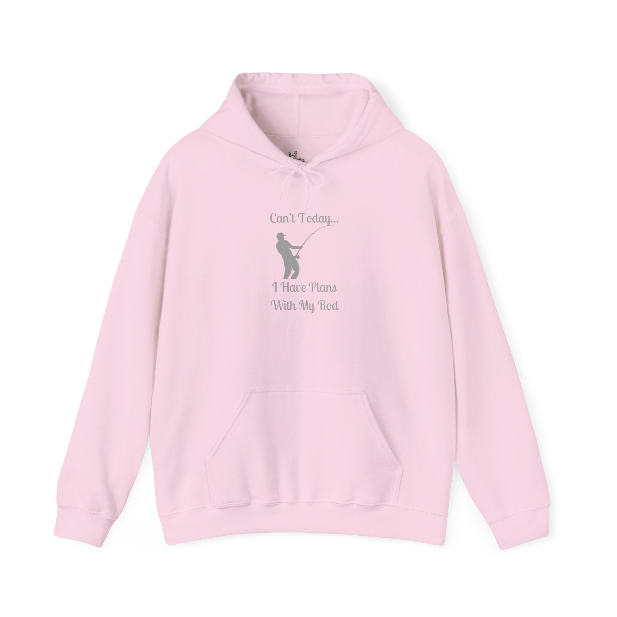 Hooded Sweatshirt - 'Can't Today...I Have Plans With My Rod' Fishing Theme