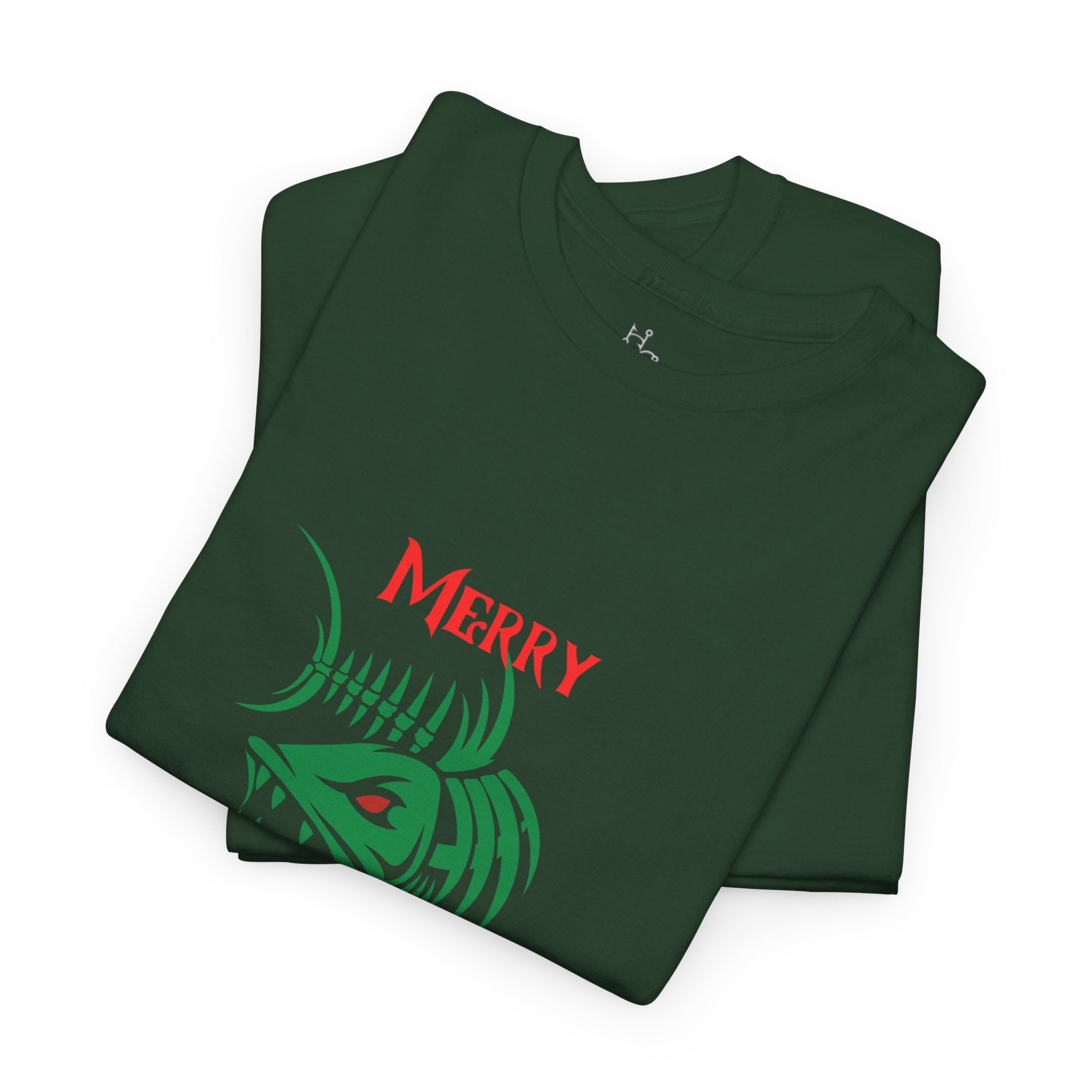 Fishmas Graphic Tee — "Merry Fishmas" Christmas Fishing T-Shirt