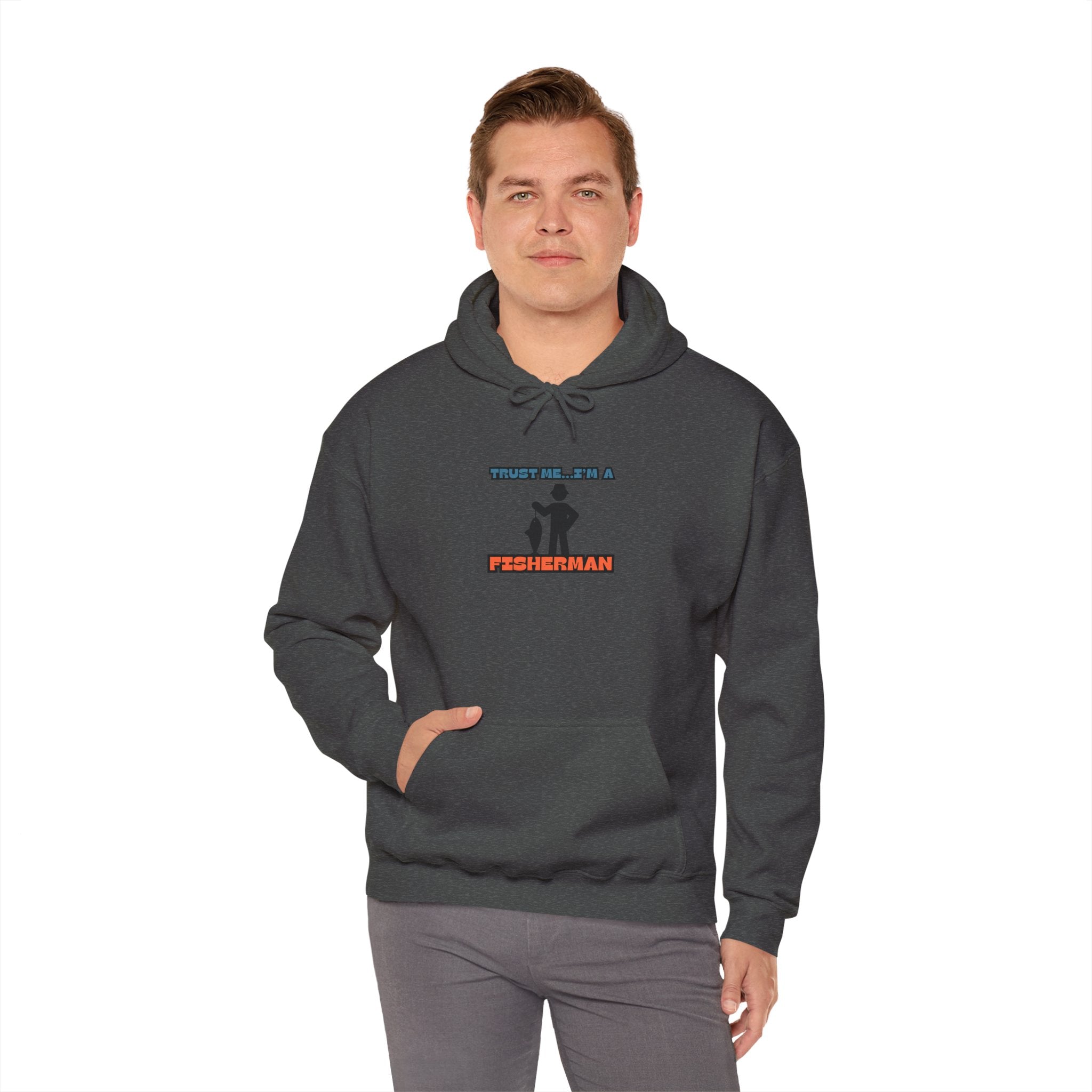 "Trust Me, I'm a Fisherman" Hoodie | Unisex Heavy Blend Sweatshirt for Fishing Lovers