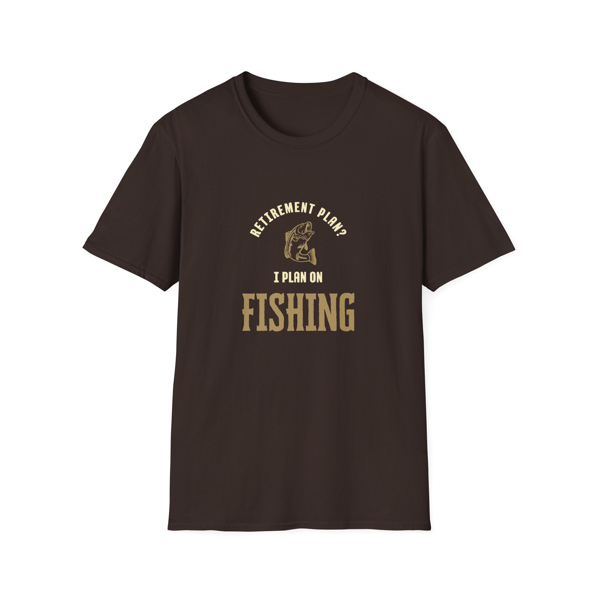 Unisex "Retirement Plan? I Plan on Fishing" Softstyle T-Shirt.