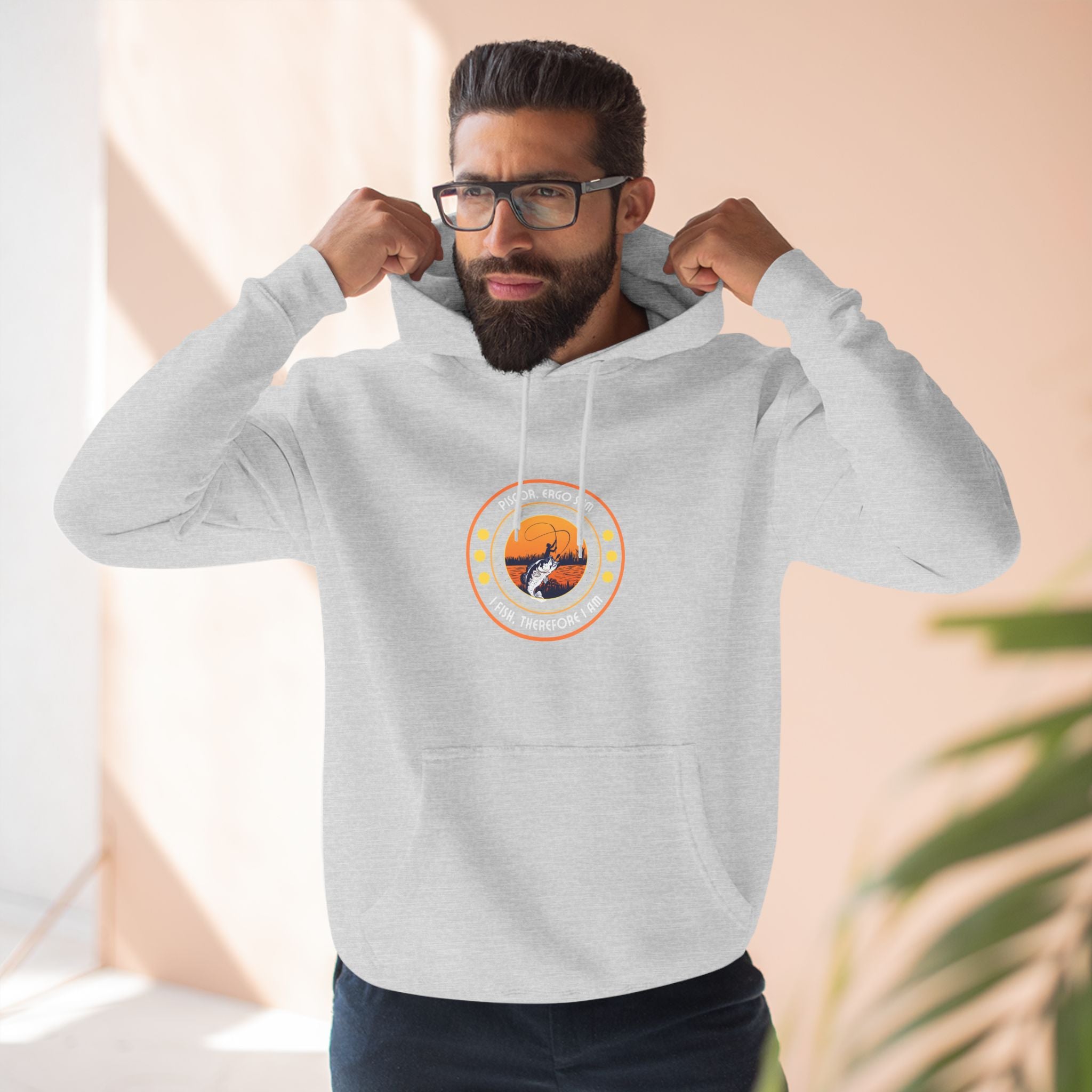 "I Fish, Therefore I Am" - Cozy Fleece for Outdoor Lovers