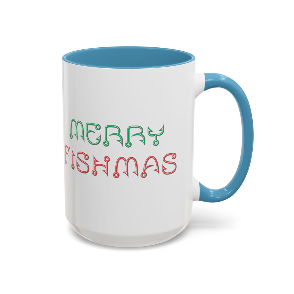 Merry Fishmas Coffee Mug — Funny Holiday Fishing Gift (11/15 oz)