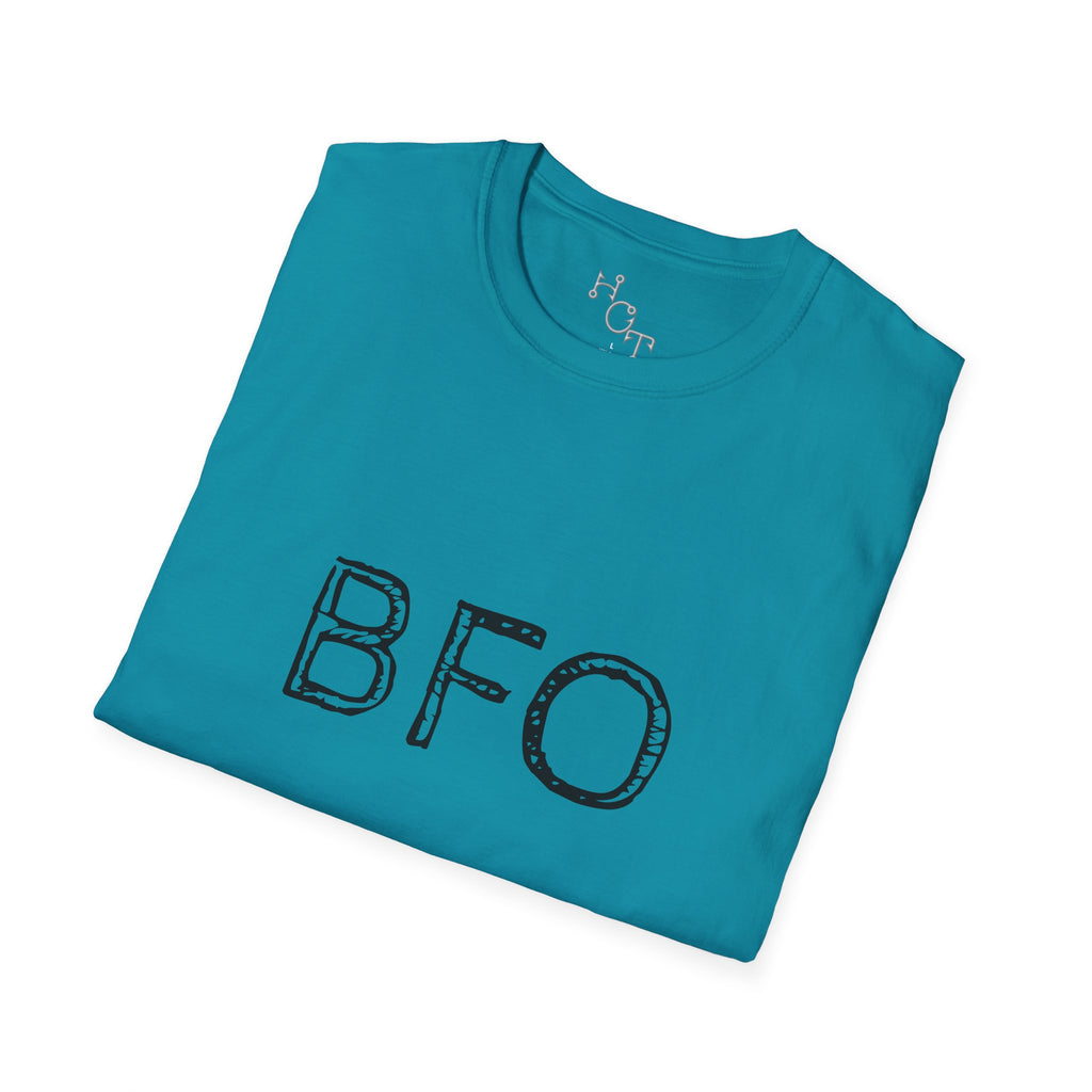 "BFO: Boat Flips Only" Unisex Softstyle T-Shirt - Perfect for Fishing Enthusiasts