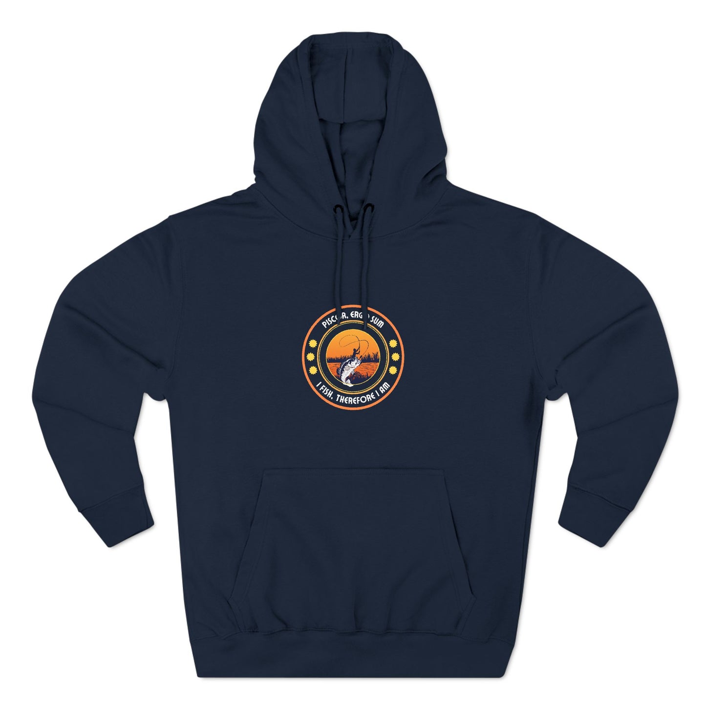 "I Fish, Therefore I Am" - Cozy Fleece for Outdoor Lovers