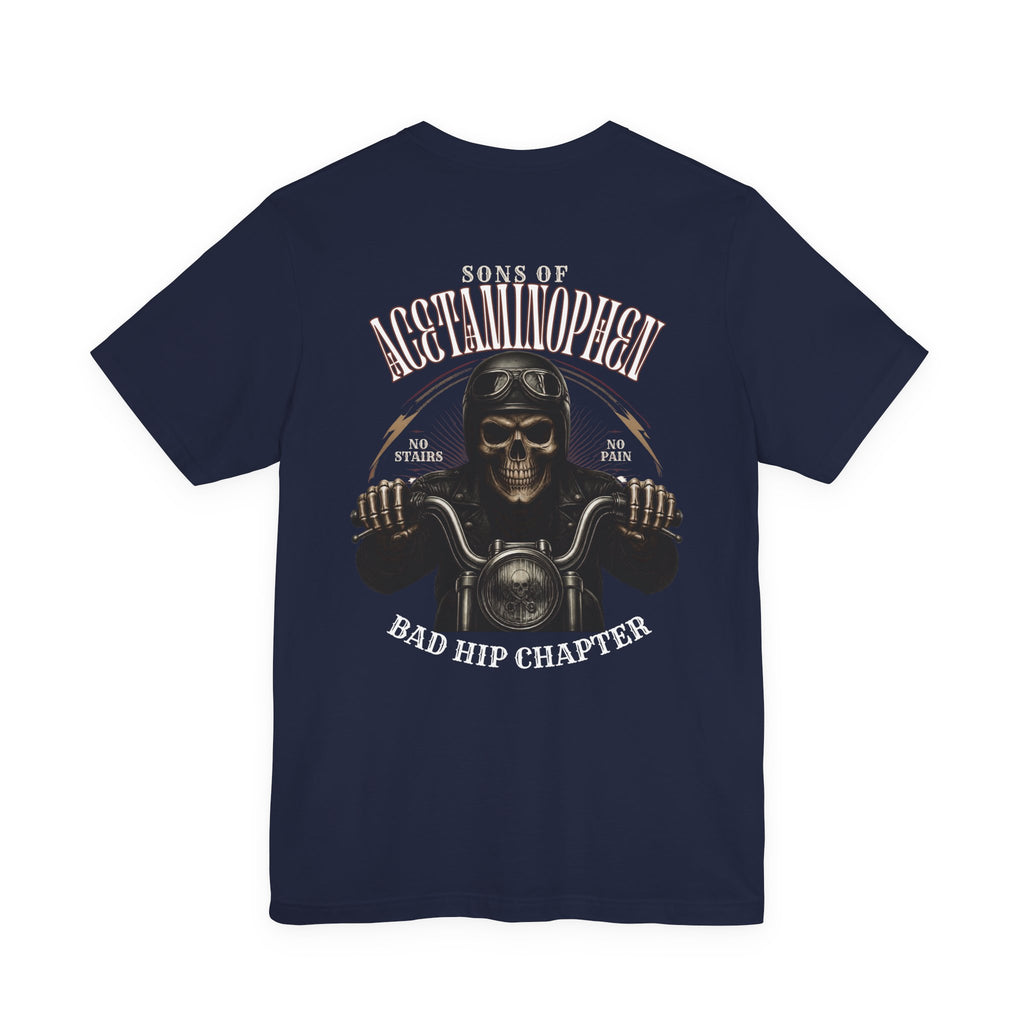 Skull Biker Tee — "Sons of Acetaminophen" Motorcycle T‑Shirt