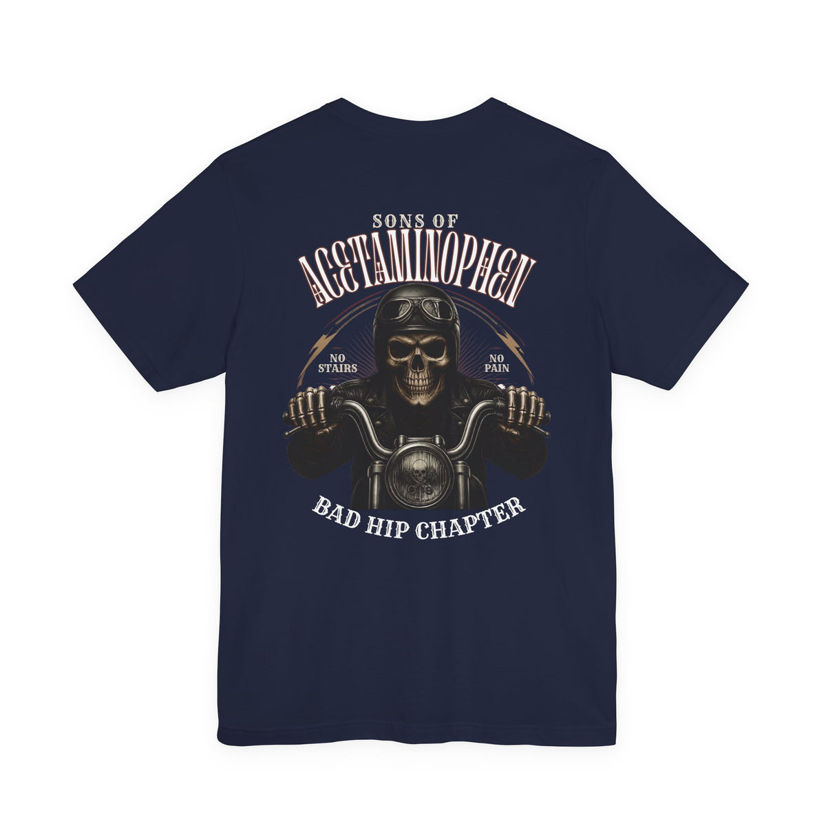 Skull Biker Tee — "Sons of Acetaminophen" Motorcycle T‑Shirt