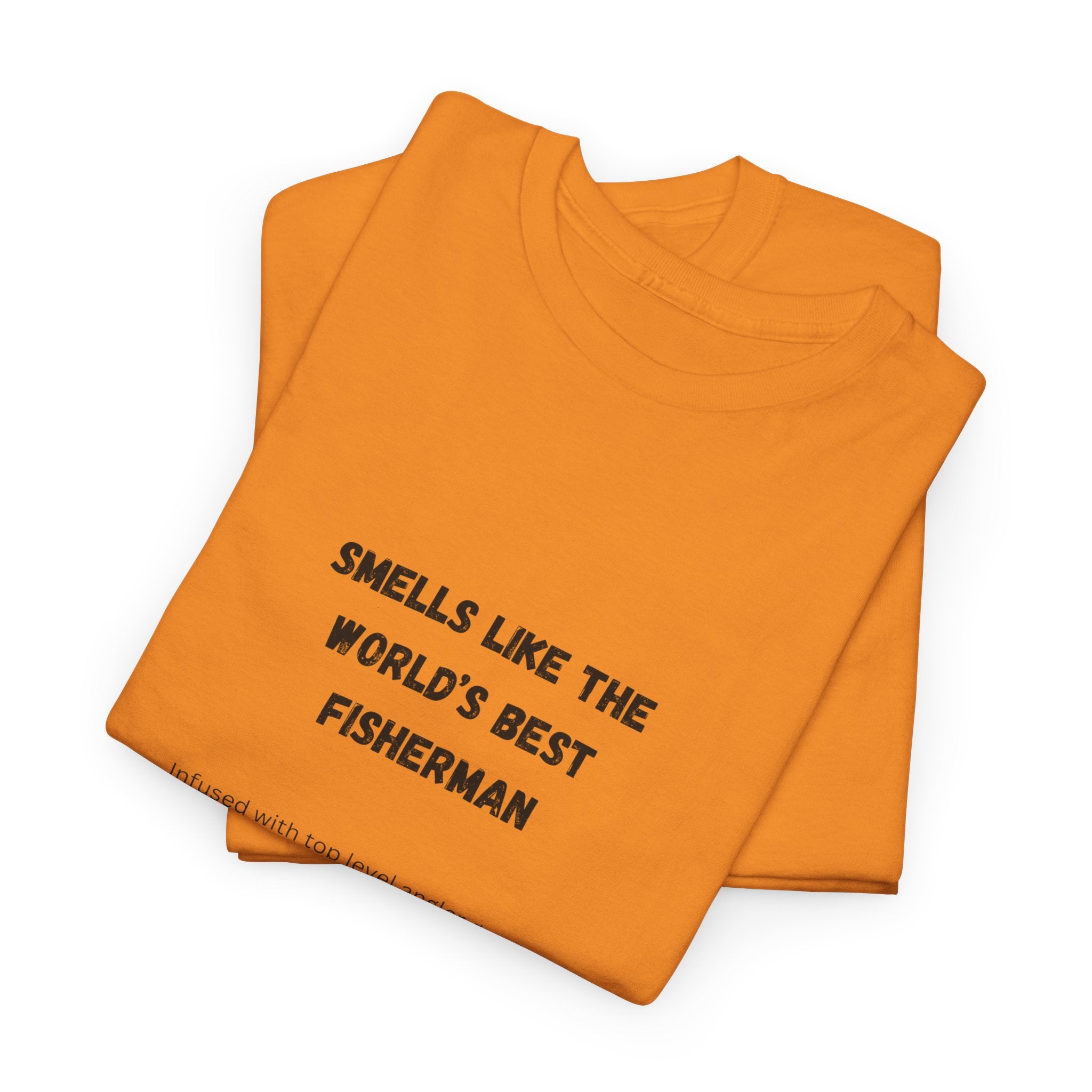 "Smells Like the World's Best Fisherman" Unisex Heavy Cotton Tee - Perfect Fishing Gift
