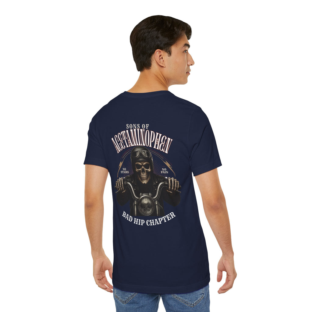 Skull Biker Tee — "Sons of Acetaminophen" Motorcycle T‑Shirt
