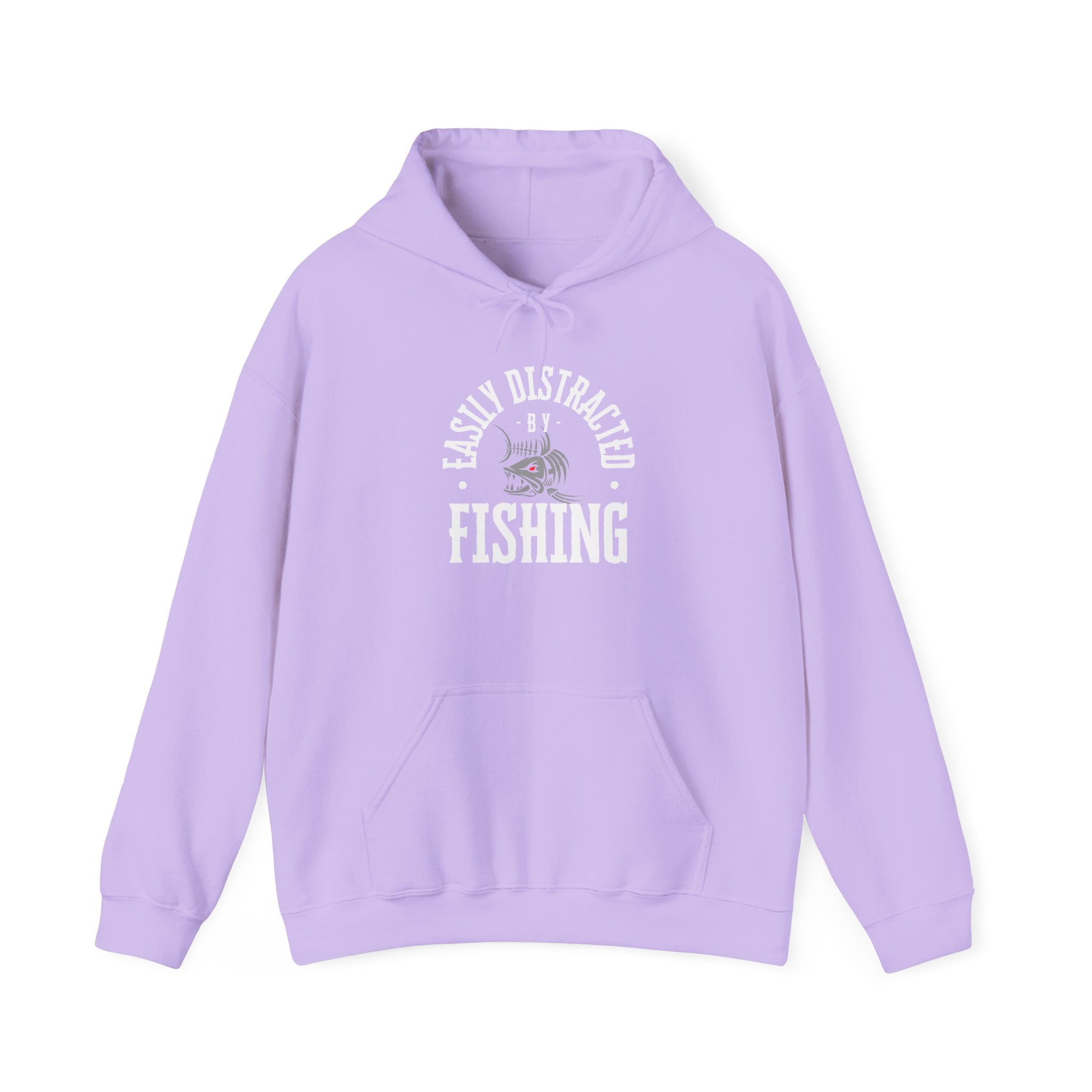 "Easily Distracted by Fishing" Hoodie - Unisex Heavy Blend Sweatshirt for Fishing Lovers