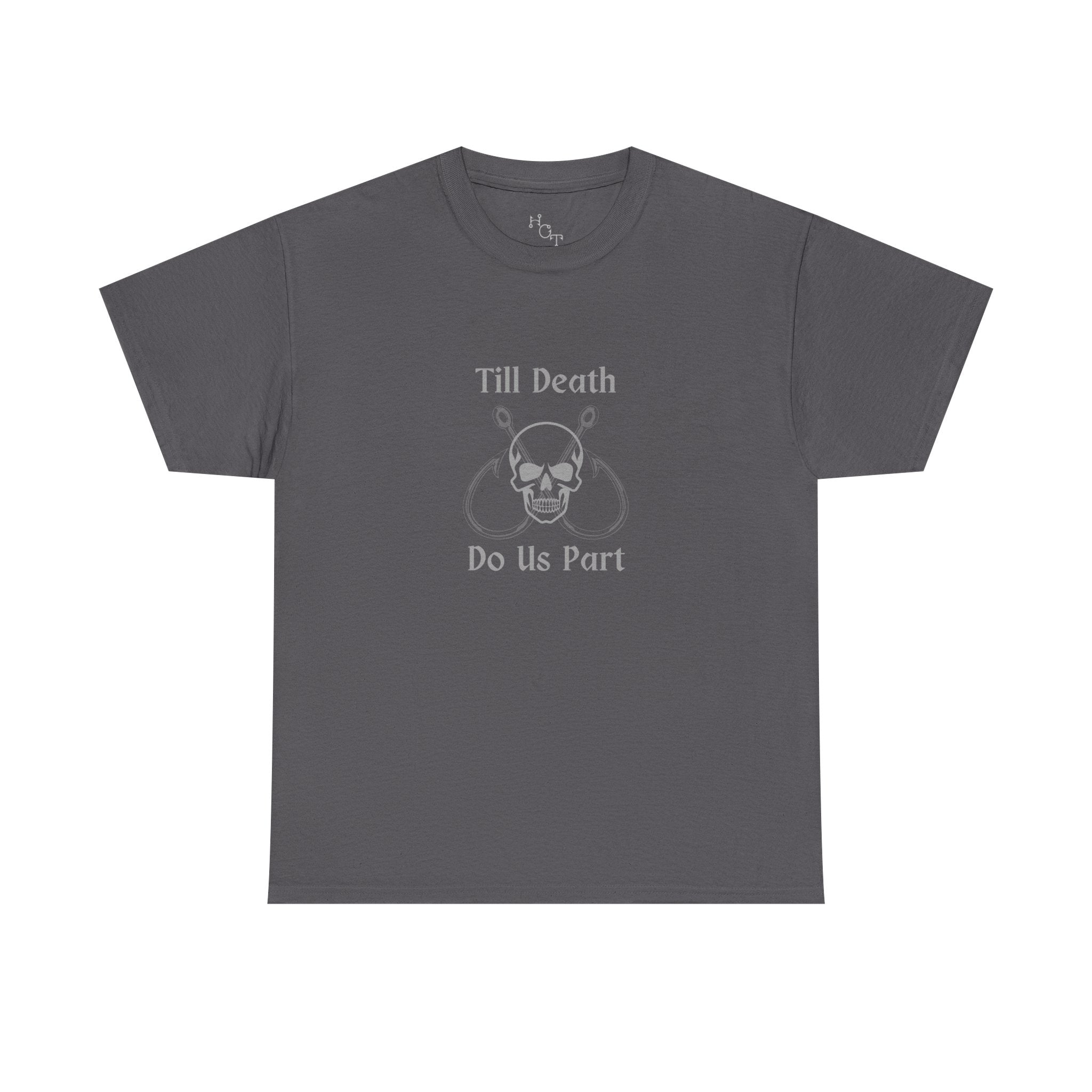 "Till Death Do Us Part" Skull Fishing Tee — Anniversary Shirt/Love Of Fishing