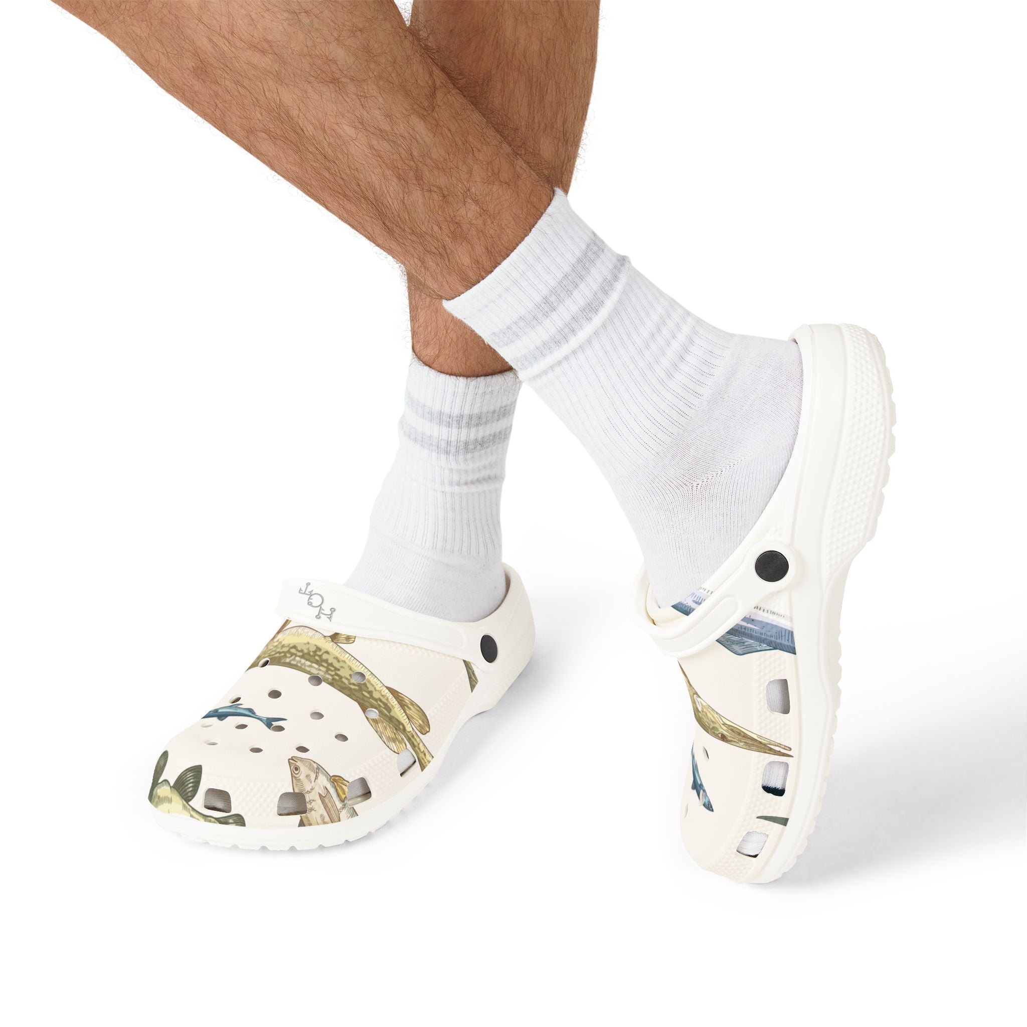 Fish Pattern Foam Clogs — Fish Themed EVA Shoes