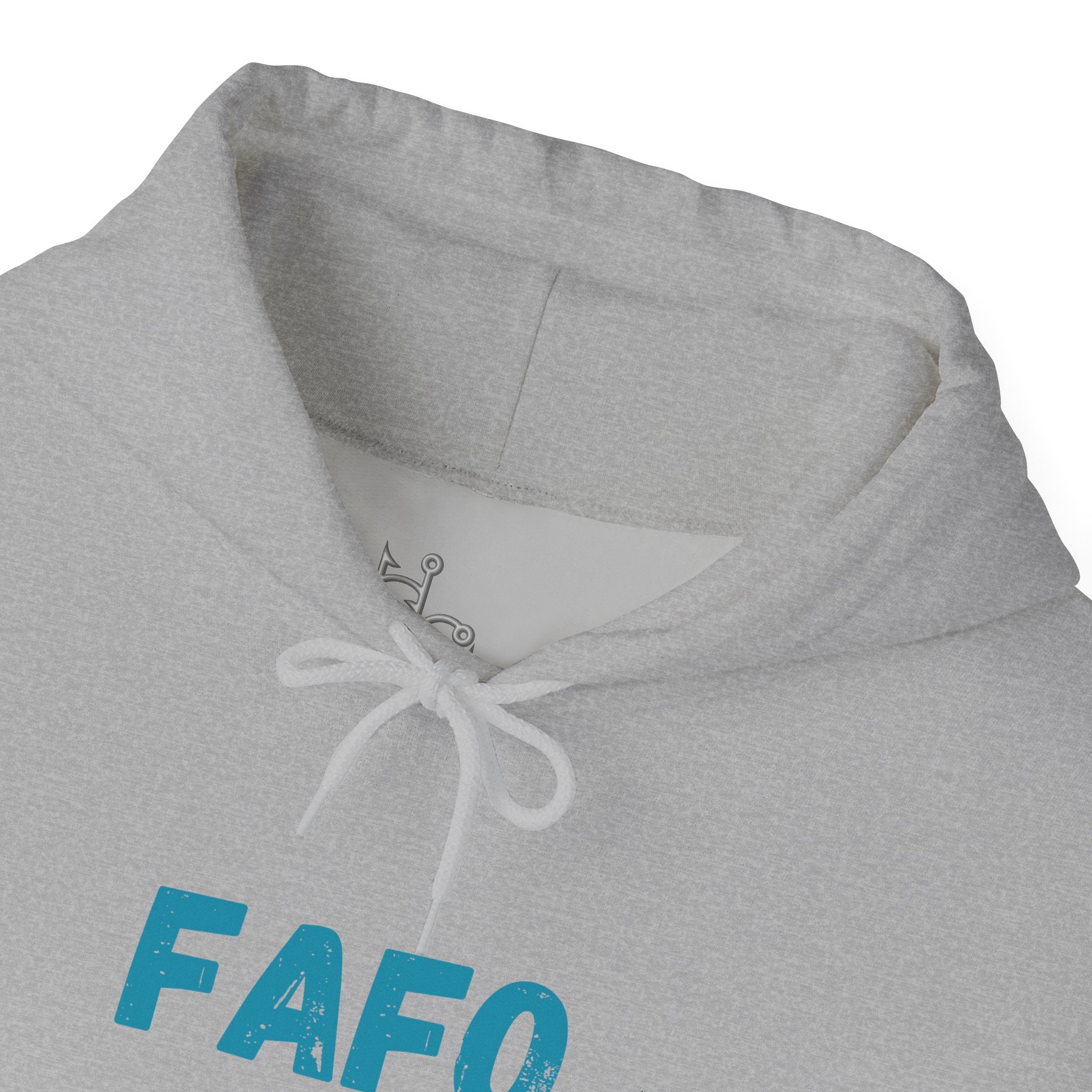 "FAFO - Fish Around and Find Out" Shark Unisex Heavy Blend™ Hooded Sweatshirt - Fun & Casual Streetwear