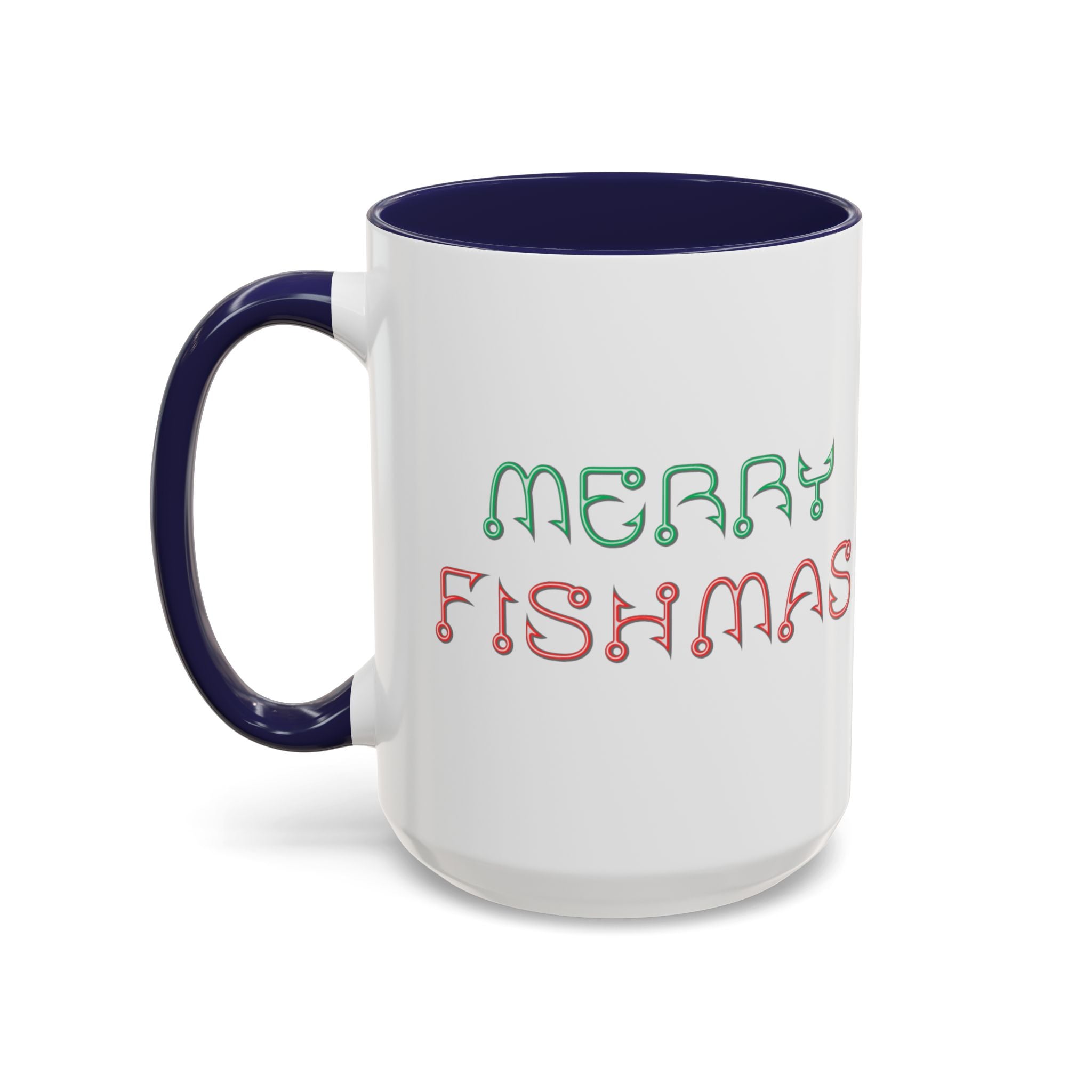 Merry Fishmas Coffee Mug — Funny Holiday Fishing Gift (11/15 oz)