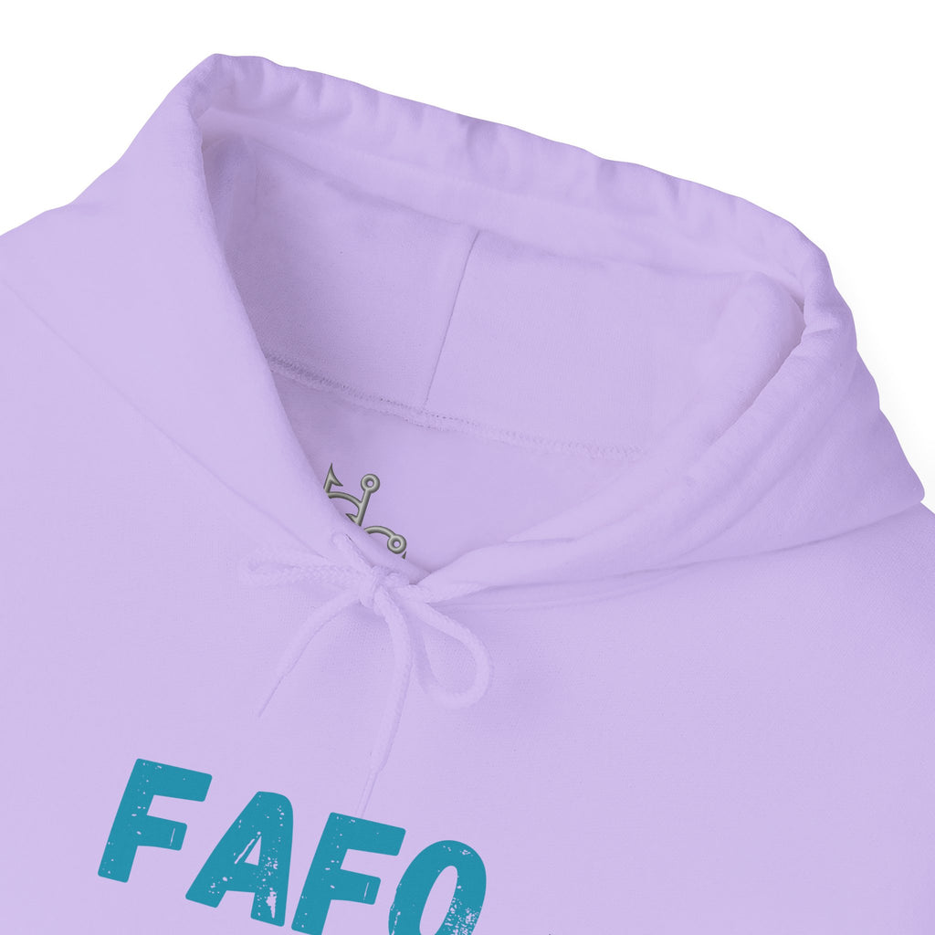 "FAFO - Fish Around and Find Out" Shark Unisex Heavy Blend™ Hooded Sweatshirt - Fun & Casual Streetwear