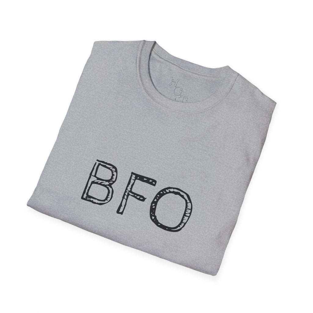 "BFO: Boat Flips Only" Unisex Softstyle T-Shirt - Perfect for Fishing Enthusiasts