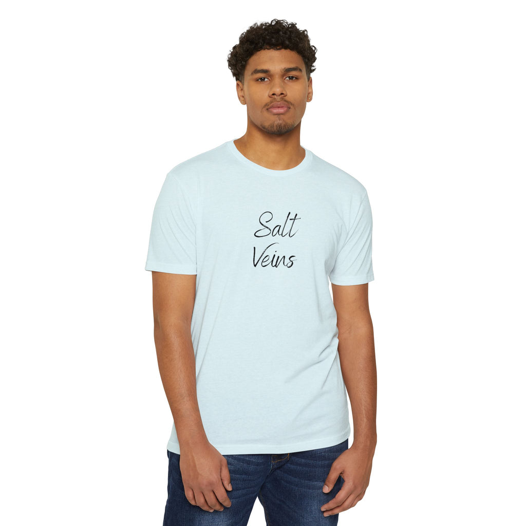 "Salt Veins" Fishing Lifestyle CVC Jersey Tee — Gift for Anglers