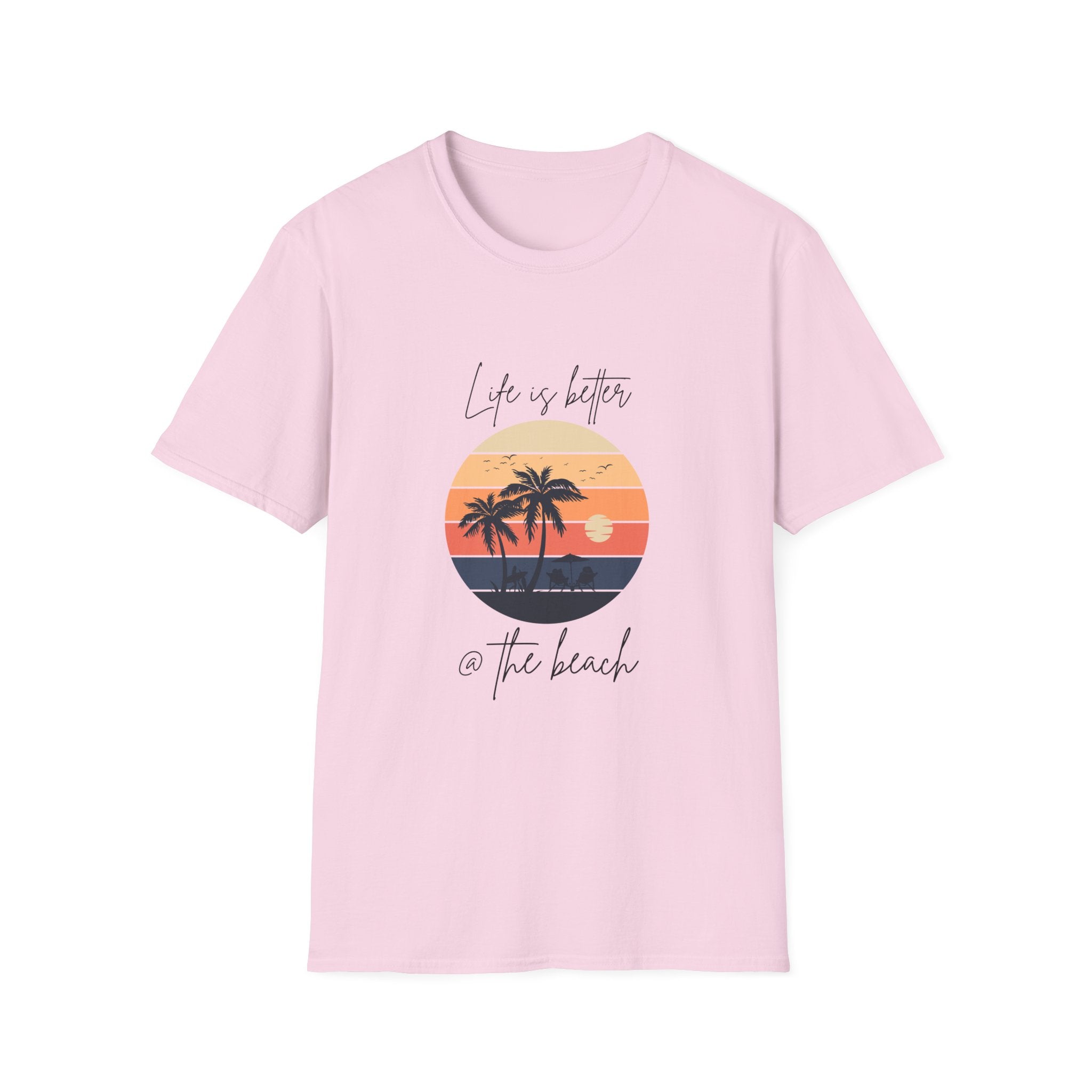 Life is Better @ The Beach Unisex Softstyle T-Shirt
