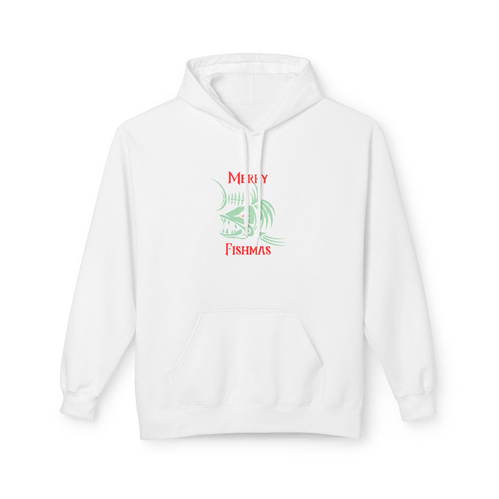 "Merry Fishmas" Hoodie — Holiday Fishing Graphic Pullover