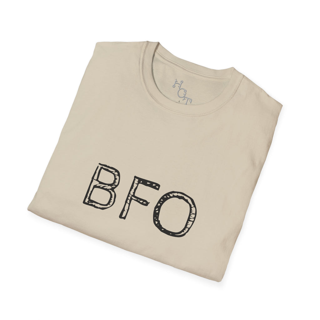 "BFO: Boat Flips Only" Unisex Softstyle T-Shirt - Perfect for Fishing Enthusiasts