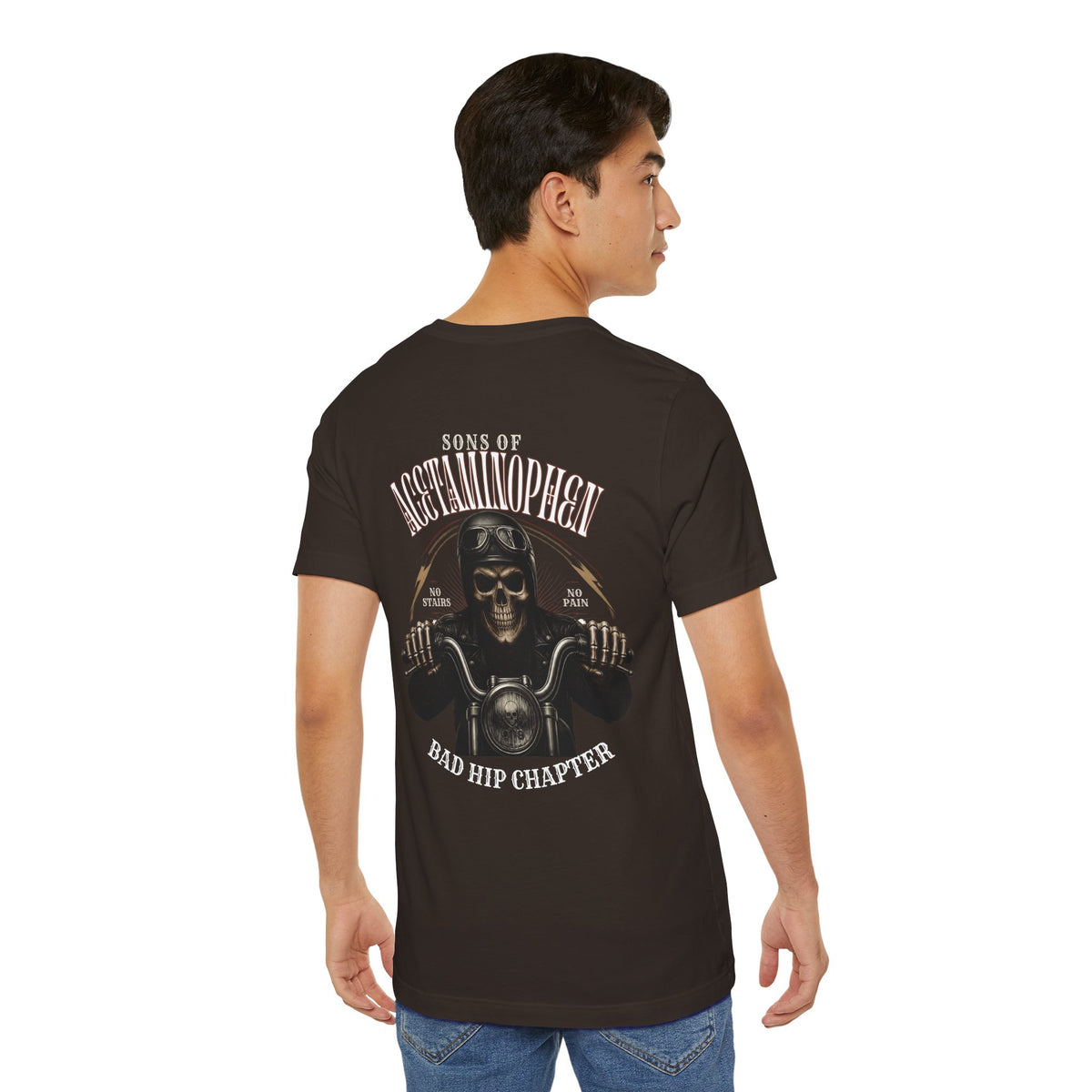 Skull Biker Tee — "Sons of Acetaminophen" Motorcycle T‑Shirt