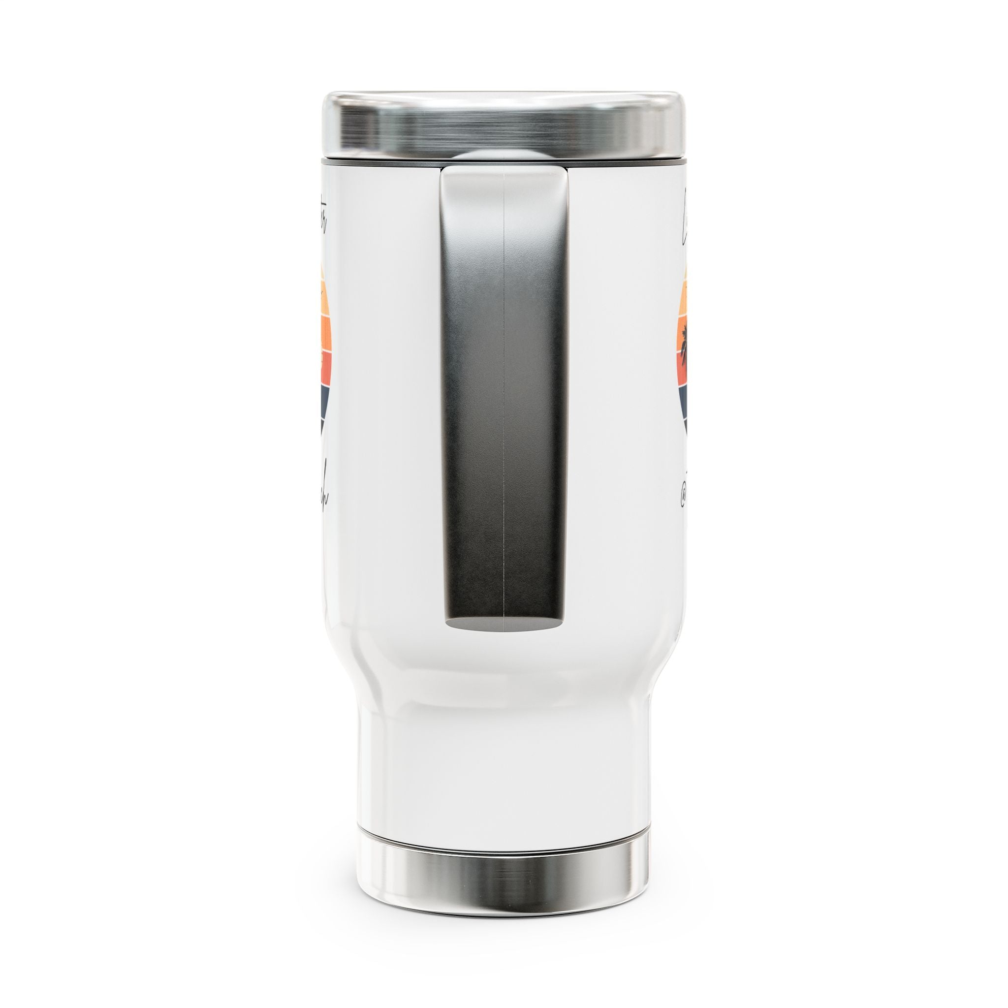"Life Is Better @ The Beach" Stainless Steel Travel Mug - 14oz - Perfect for Ocean Lovers