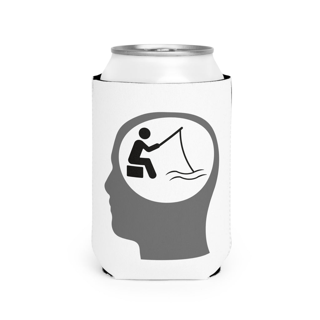 "Fishing on the Brain" Can Cooler Sleeve - Perfect for Outdoor Fun and Relaxation