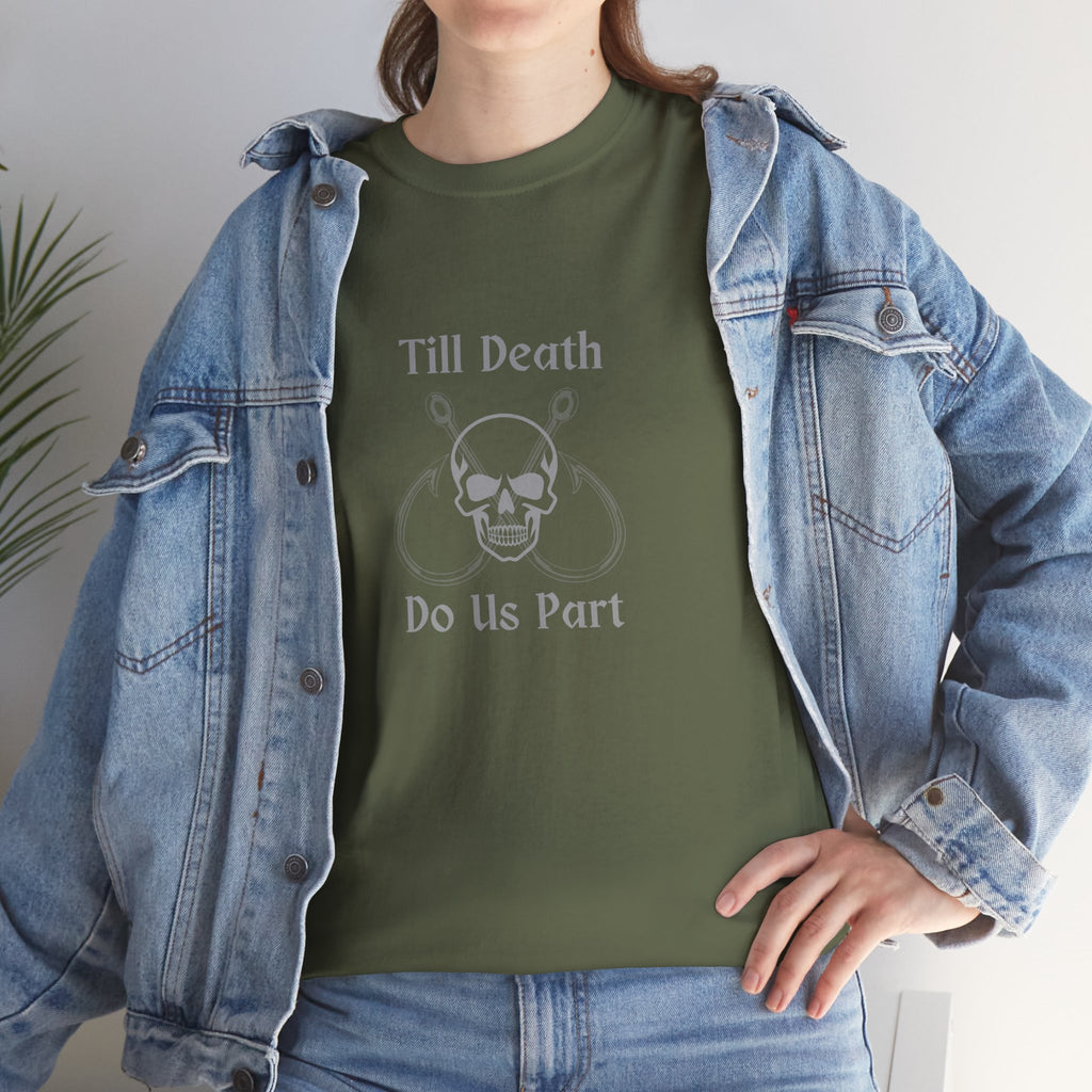 "Till Death Do Us Part" Funny Fishing Softstyle Tee — Gift for Anglers