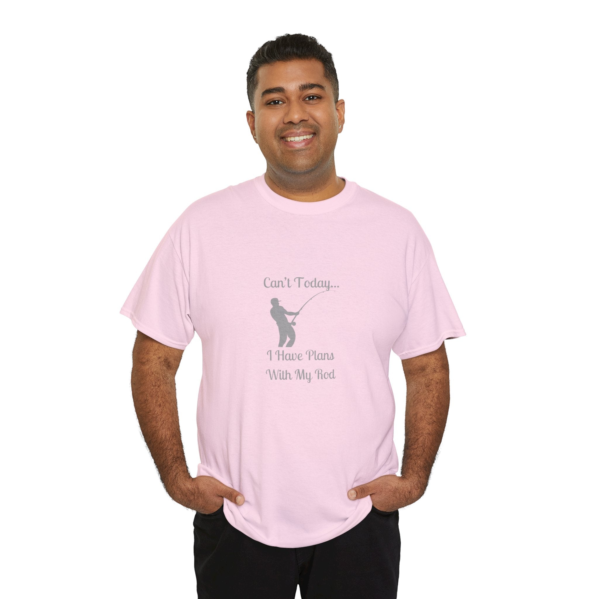 Fishing T-Shirt - "Can't Today... I Have Plans With My Rod" Casual Angler Tee