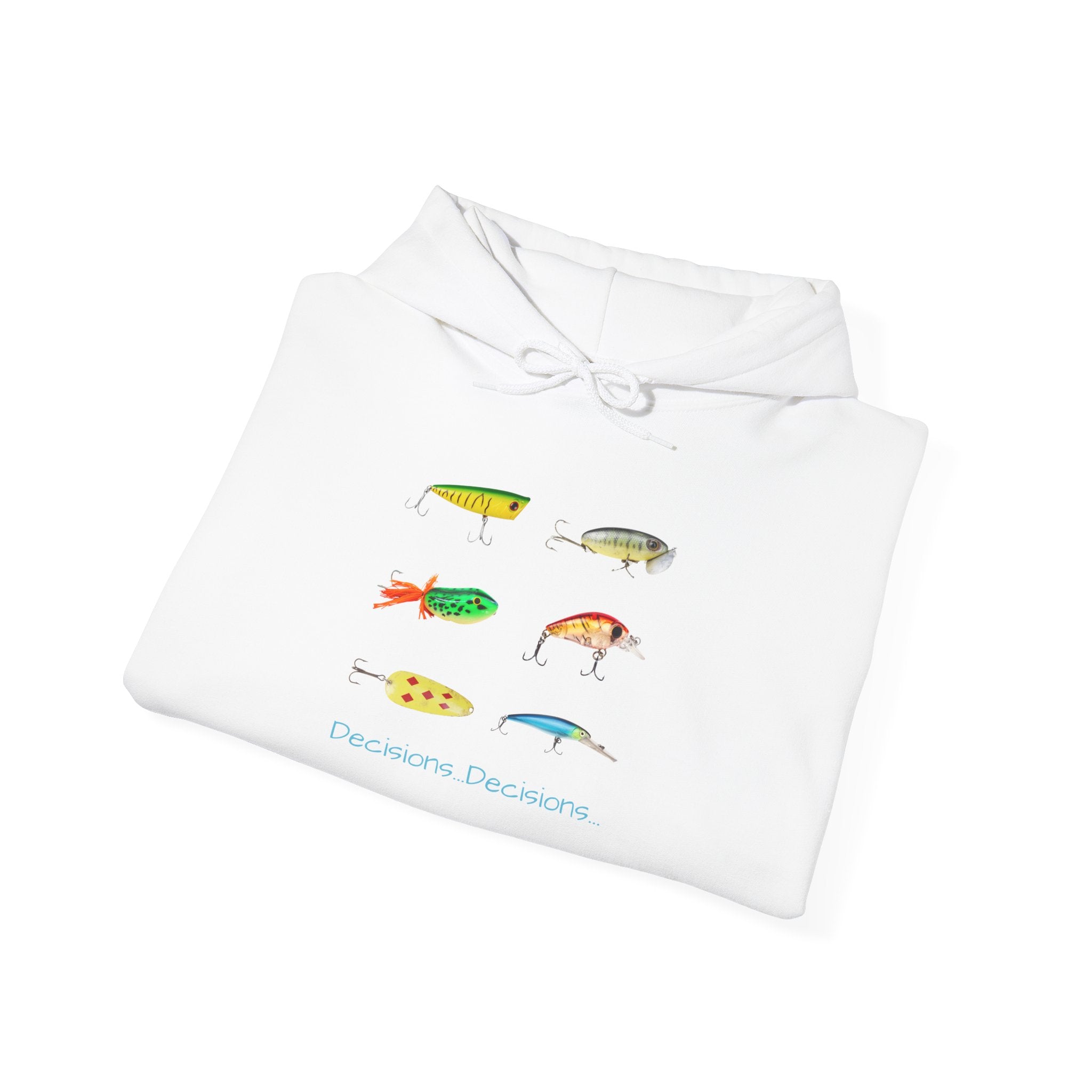 Fishing Enthusiast Hoodie - "Decisions...Decisions..."