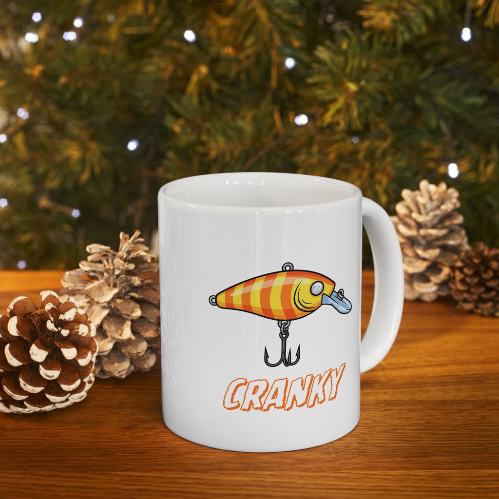 "Cranky" Fishing Themed Ceramic Mug — (11oz, 15oz)