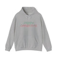 Merry Christmas Fishing Hook Script Hoodie — Cozy Holiday Sweatshirt