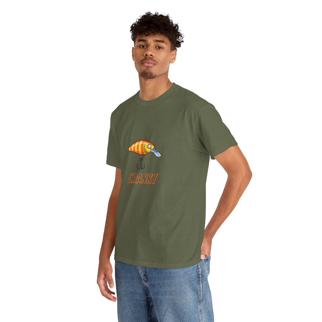 Fishing Lure 'Cranky' T-Shirt — Angler Graphic Tee for Fishermen & Outdoors