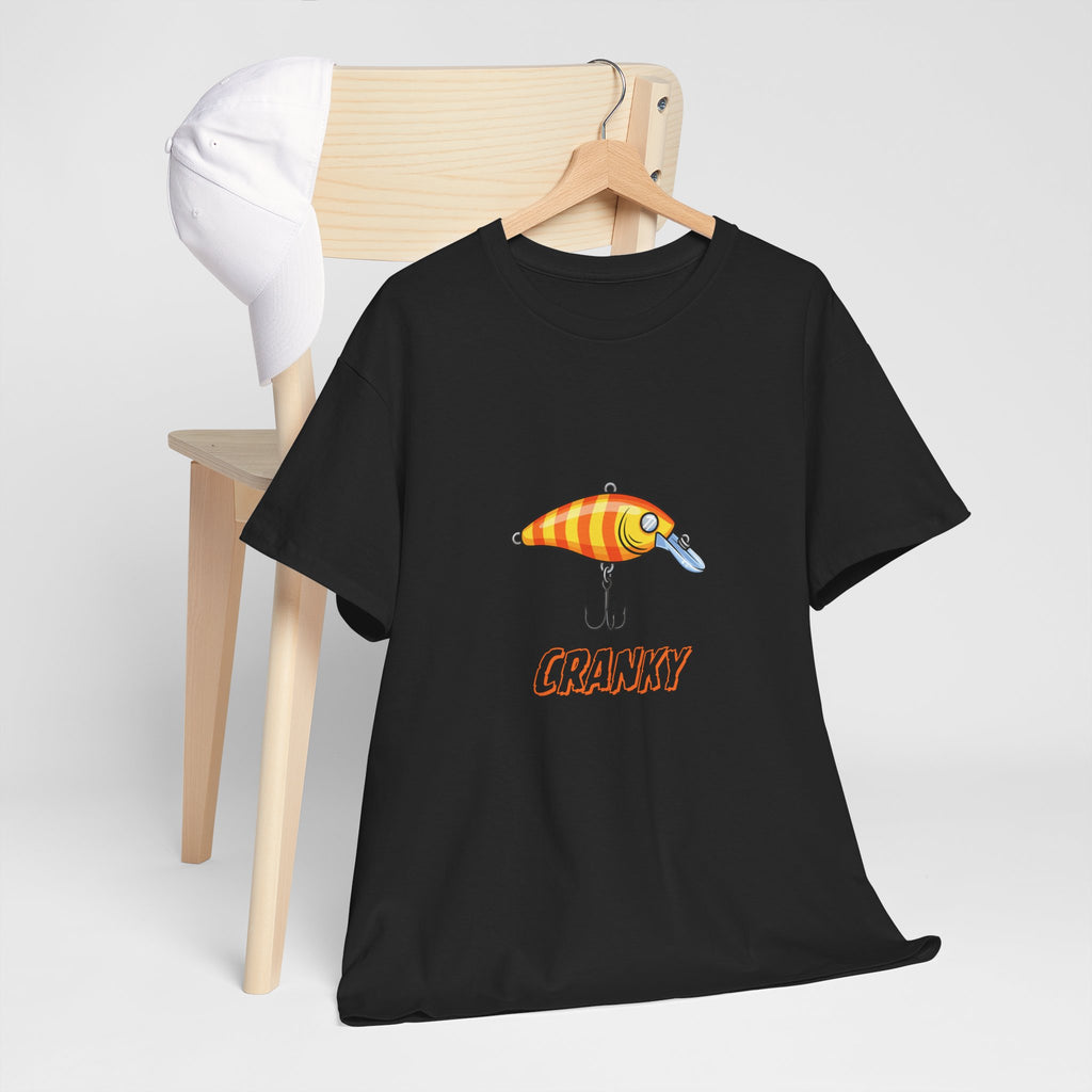 Fishing Lure 'Cranky' T-Shirt — Angler Graphic Tee for Fishermen & Outdoors