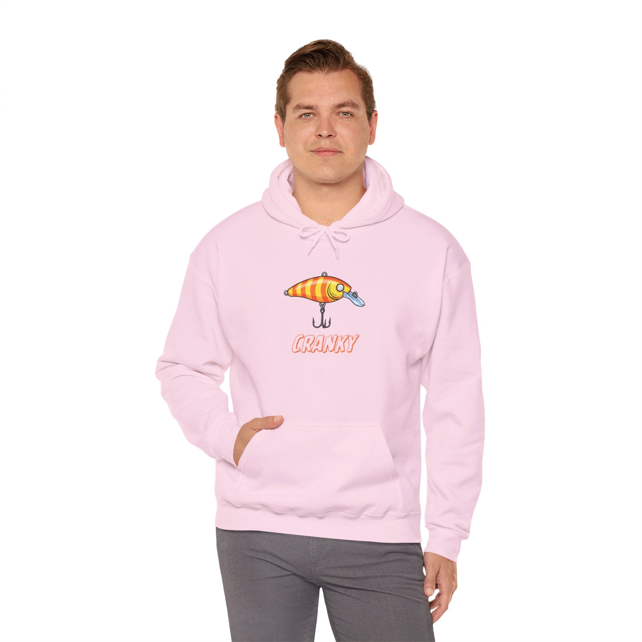 Fishing Lure Hoodie — Retro Crankbait Design "CRANKY"